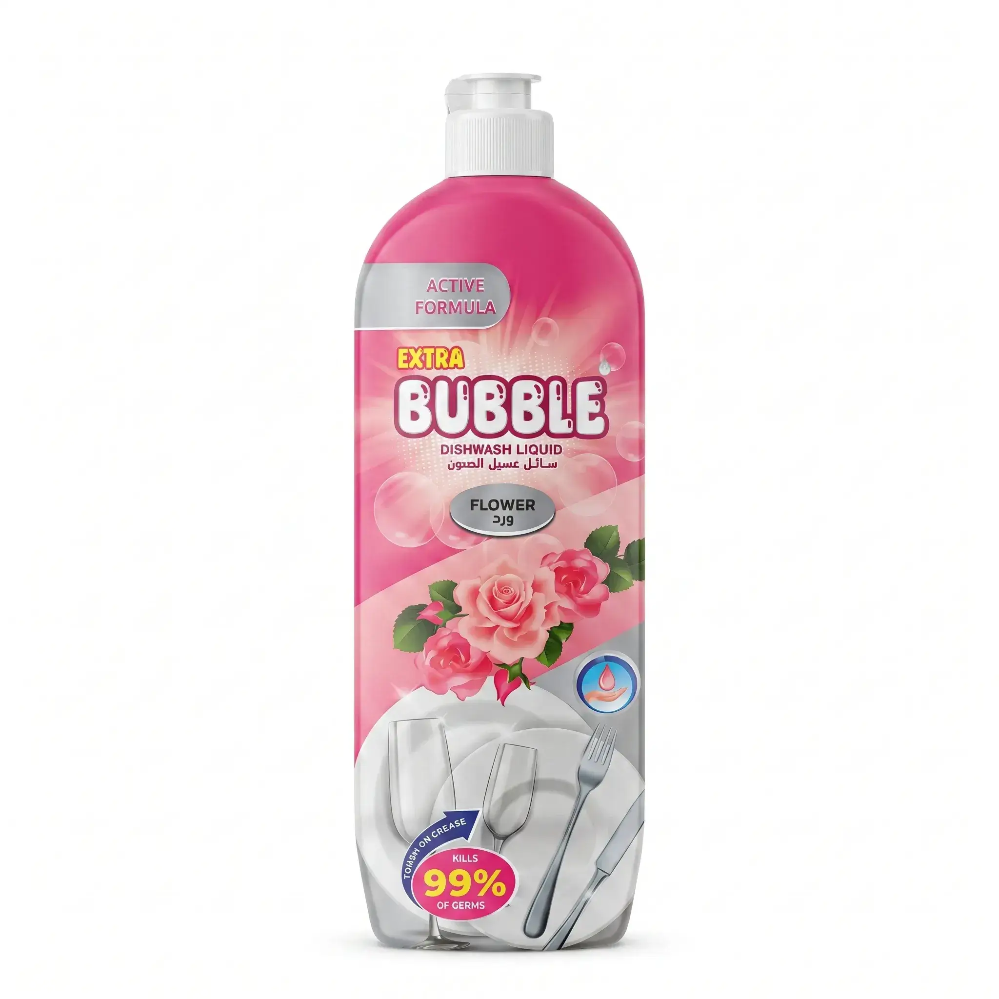 Bubble Flower Dishwash Liquid