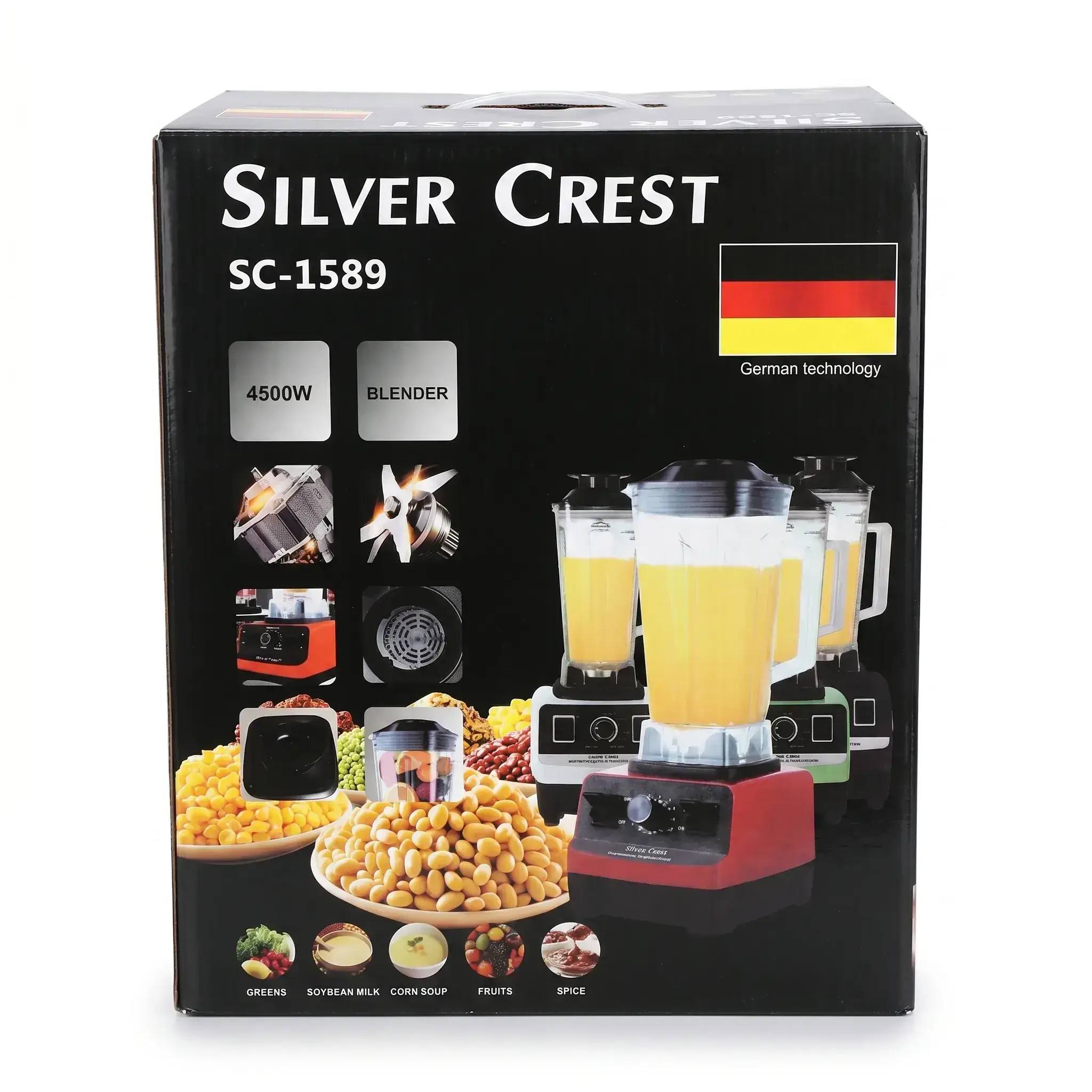 Silver Crest SC-1589 Heavy Duty Blender 4500W (2 pcs)