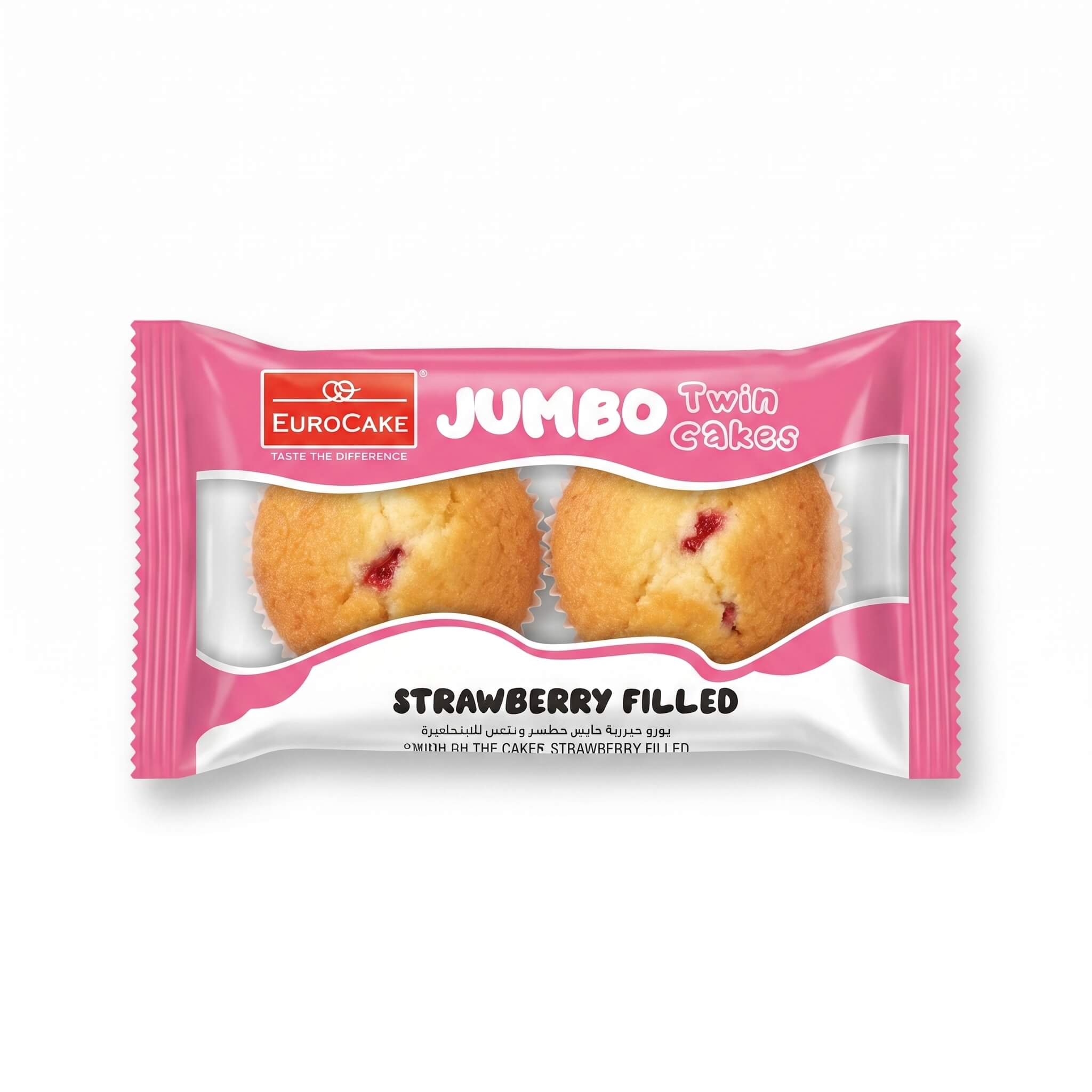 Eurocake Jumbo Twin Cakes Strawberry Filled