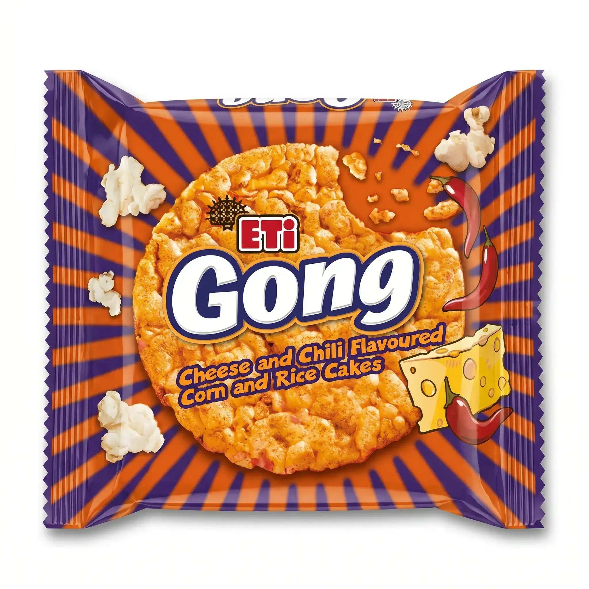 Eti Gong Cheese and Chili Flavoured Corn and Rice Cakes