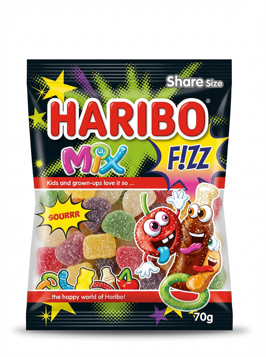 Haribo Mix Fizz Sour Gummy Candy