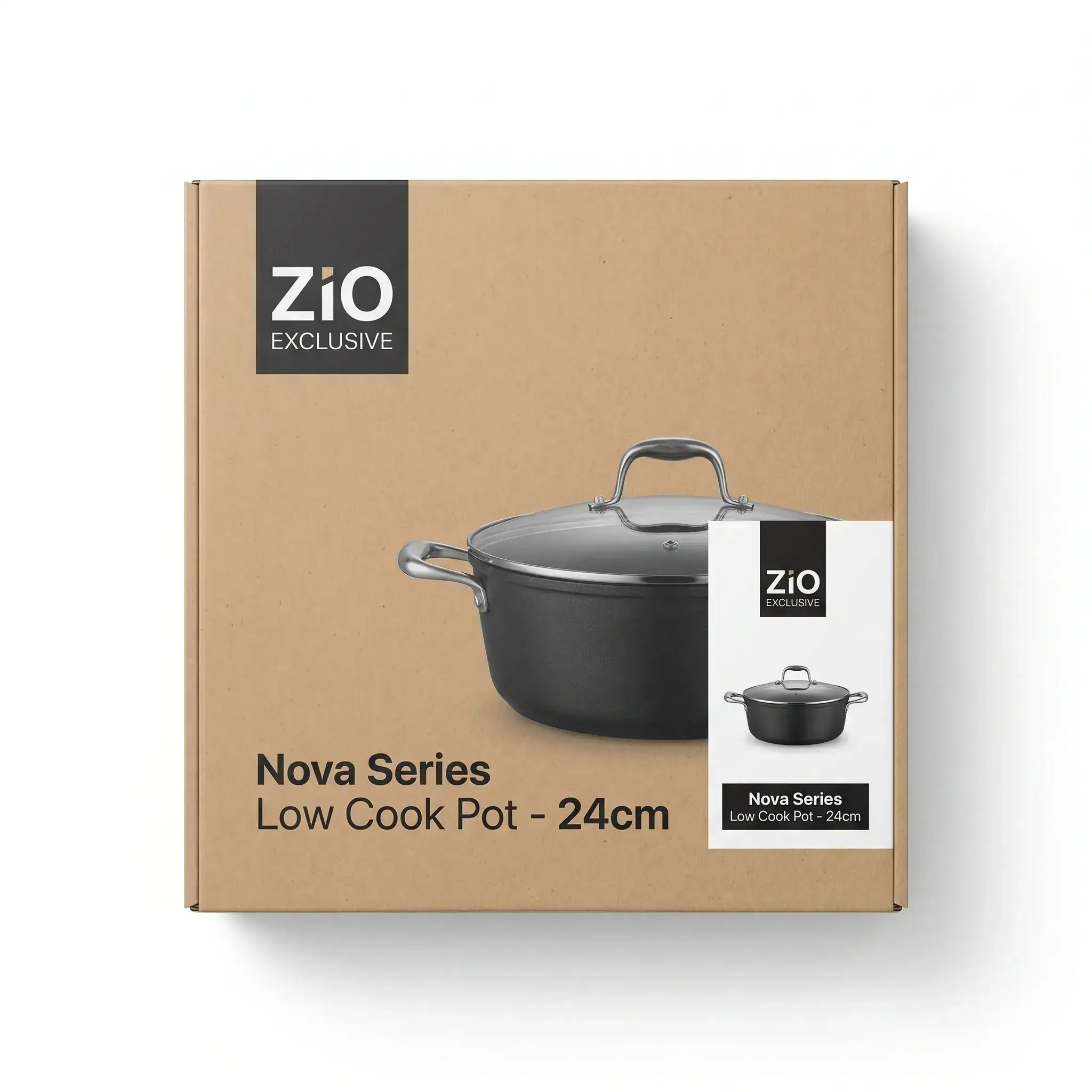 Zio Exclusive Nova Series Low Cook Pot - 24cm