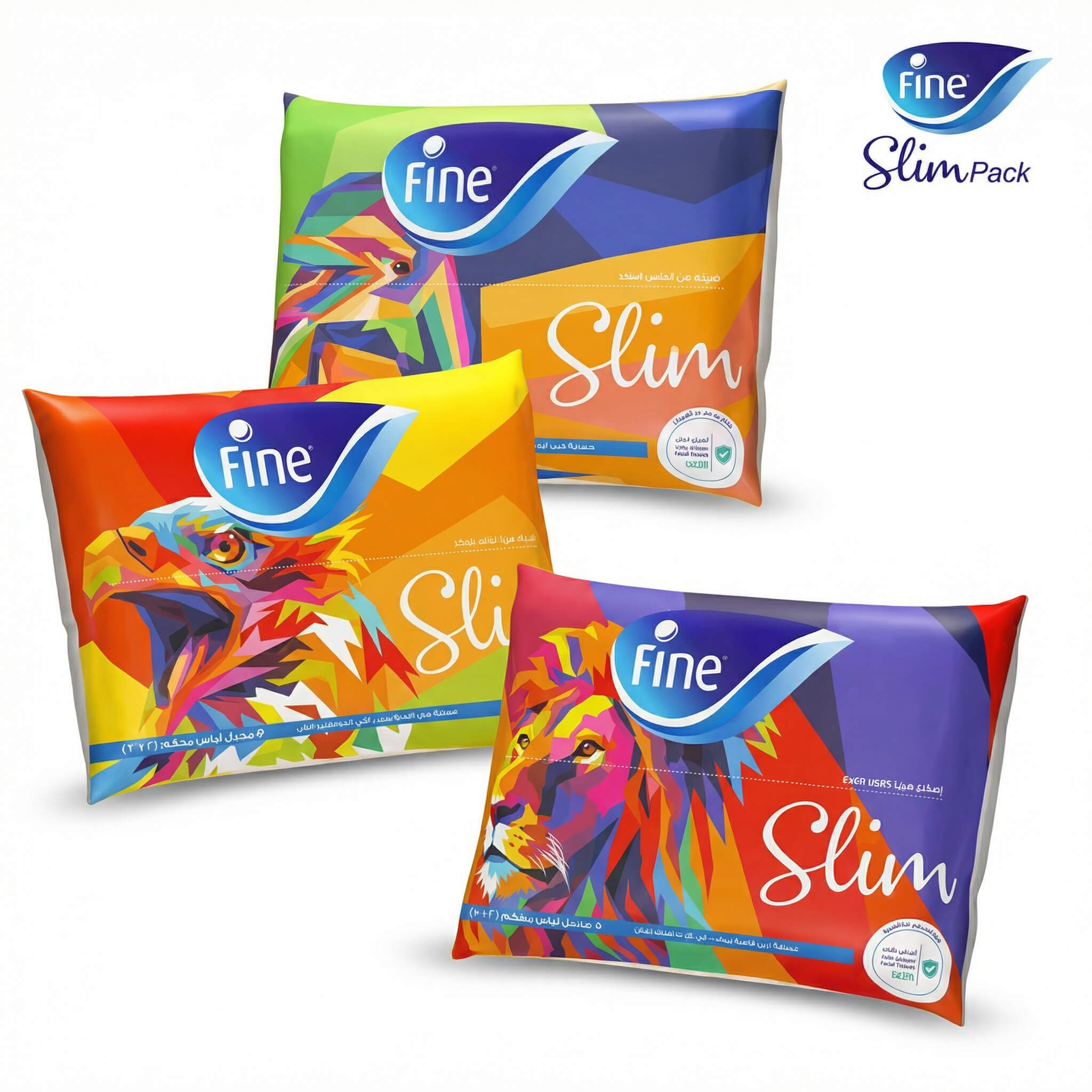 Fine Slim Pack Facial Tissues