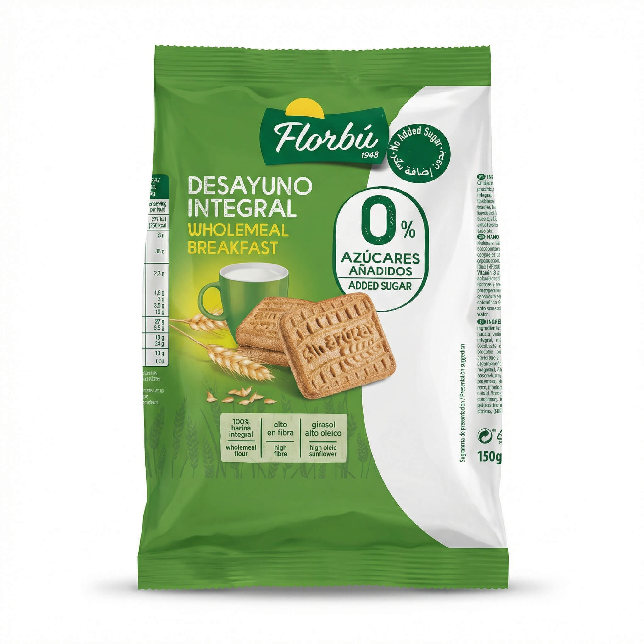Florbú Wholemeal Breakfast Biscuits No Added Sugar