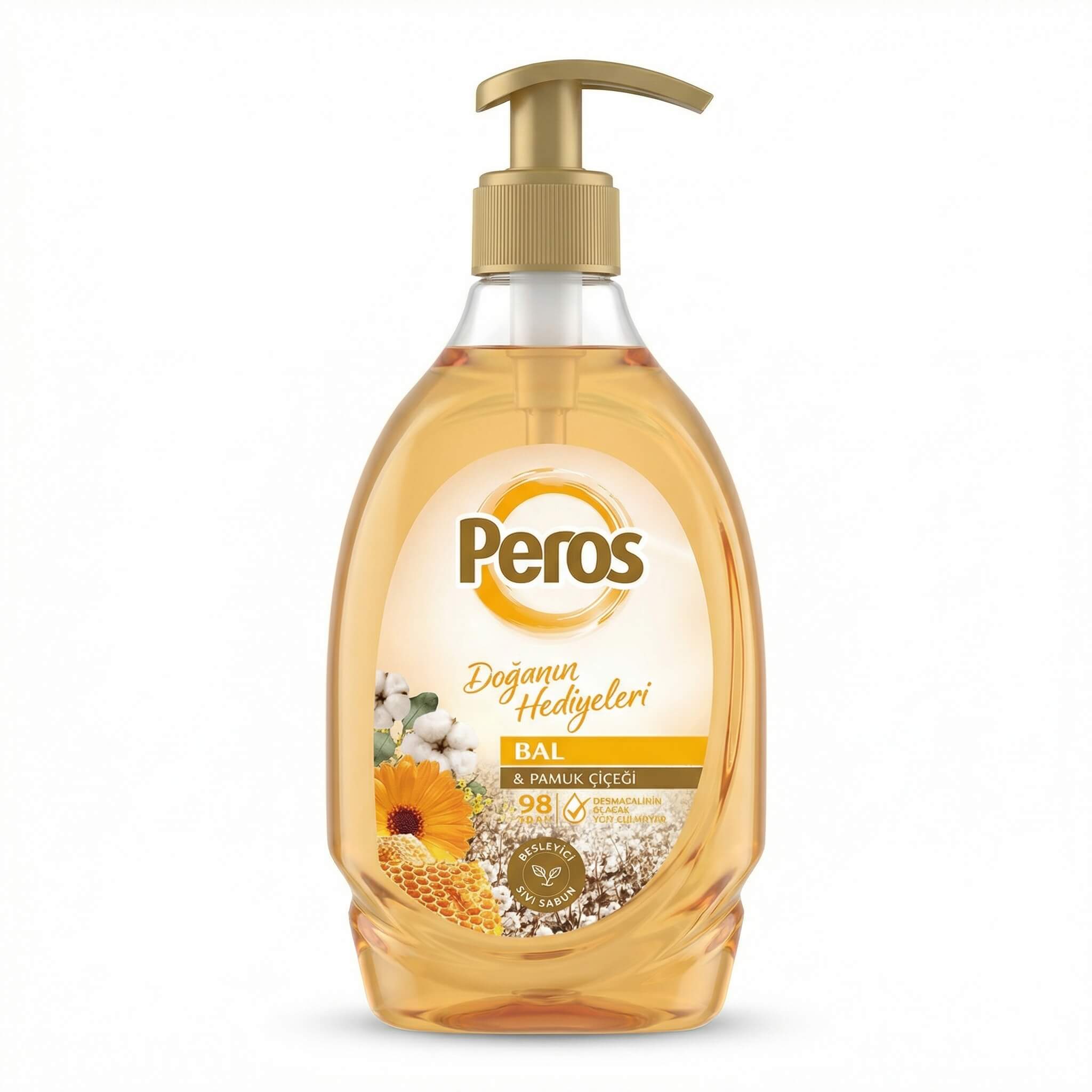 Peros Honey & Cotton Flower Nourishing Liquid Soap