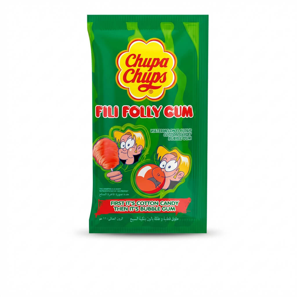 Chupa Chups Fili Folly Gum Watermelon Flavour