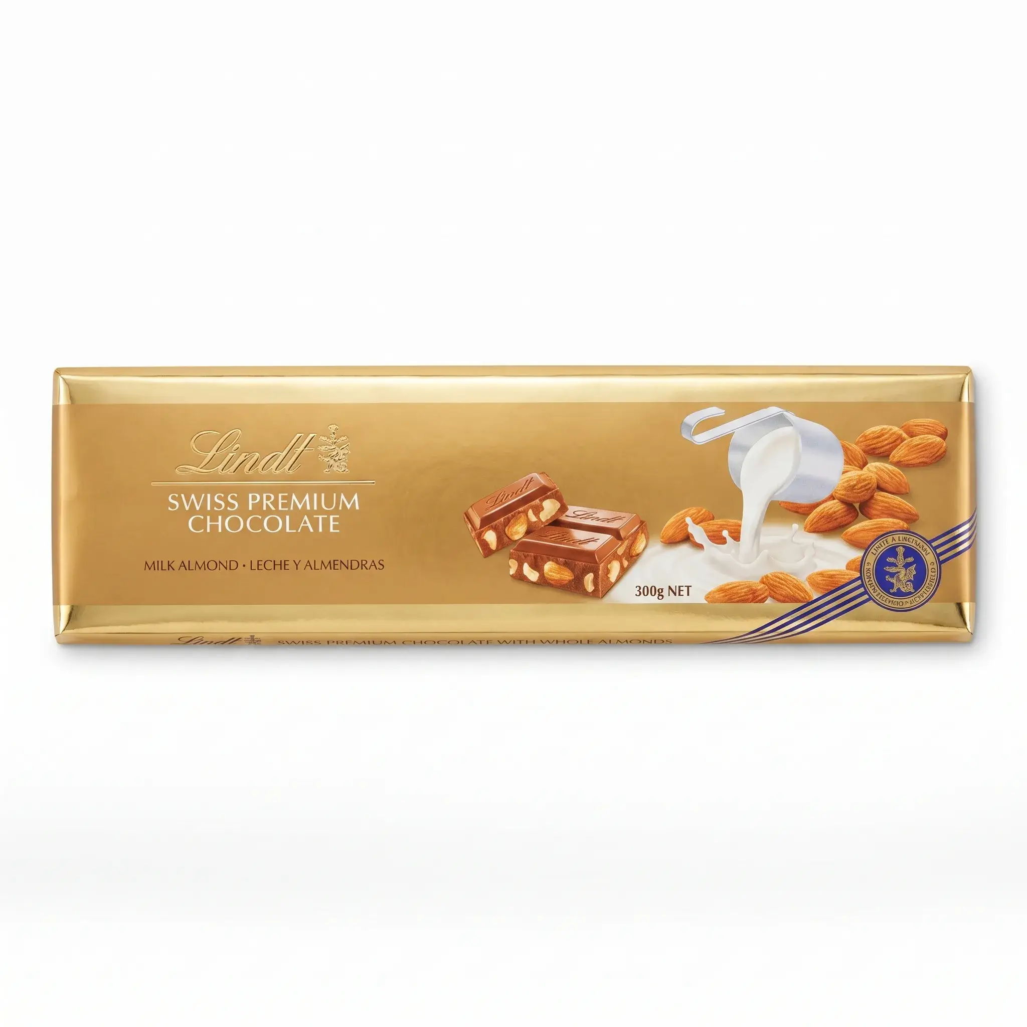 Lindt Swiss Premium Milk Chocolate with Whole Almonds