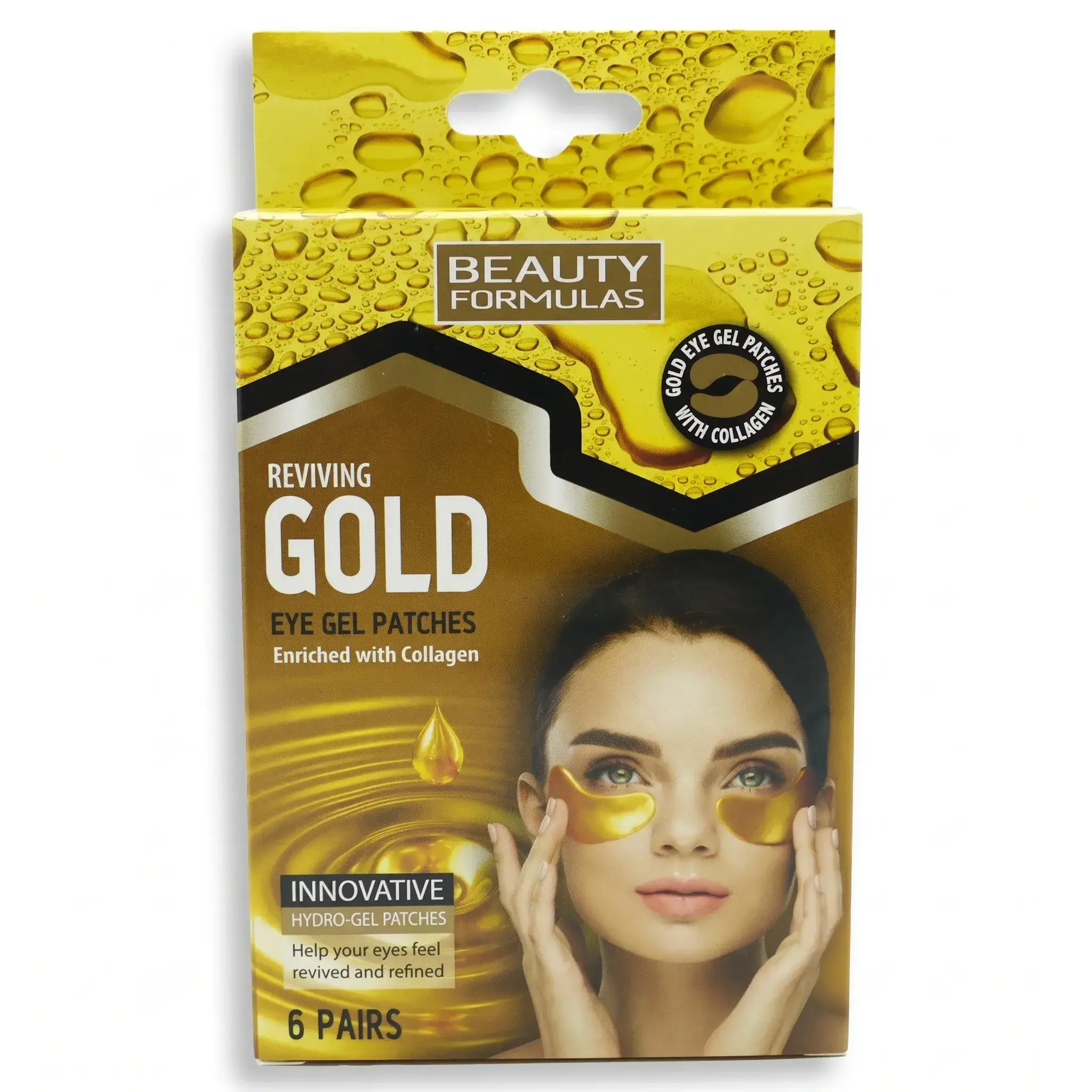 Beauty Formulas Reviving Gold Eye Gel Patches Enriched with Collagen