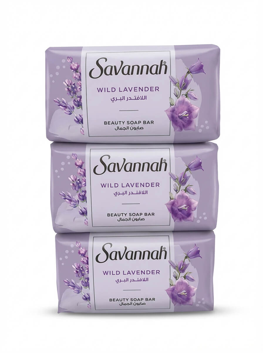 Savannah Wild Lavender Beauty Soap Bar Pack of 3