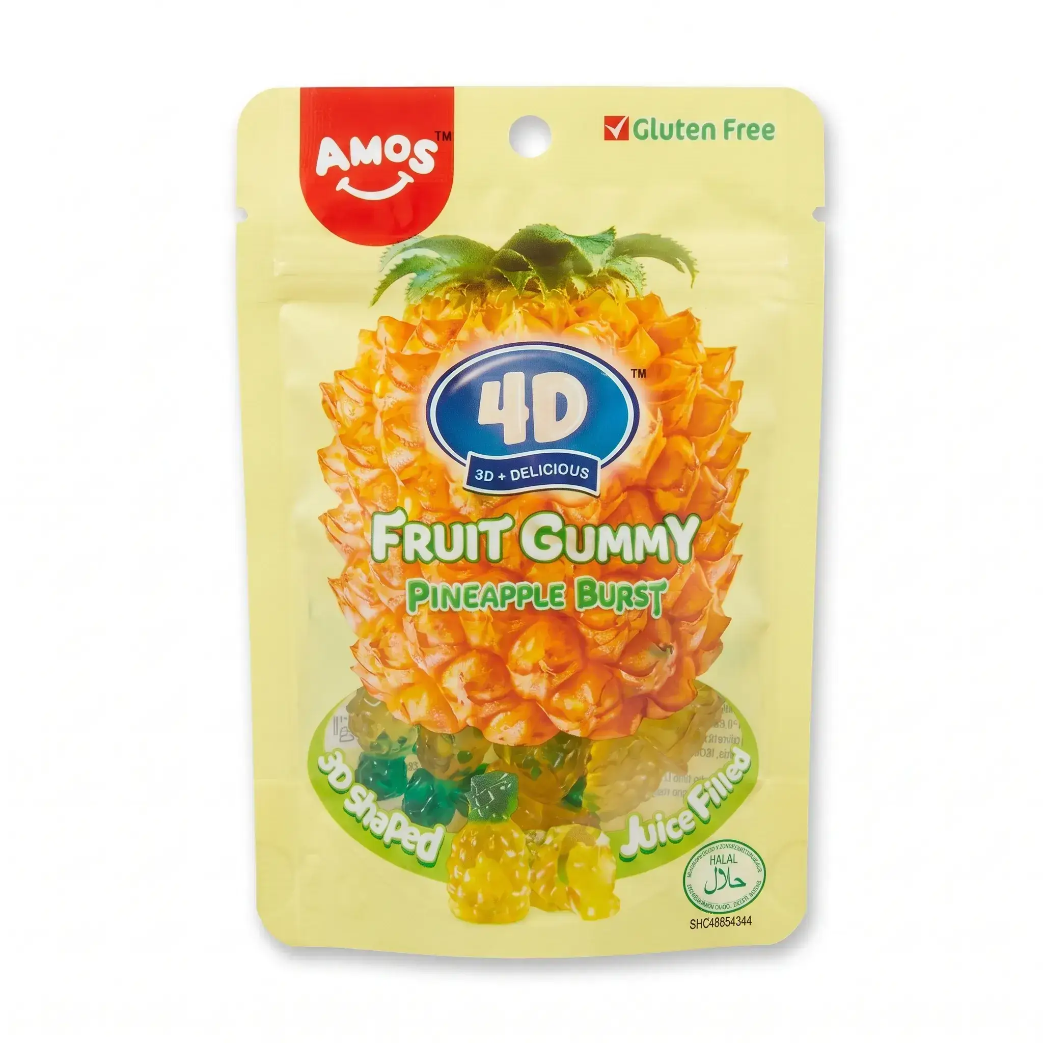 Amos 4D Fruit Gummy Pineapple Burst