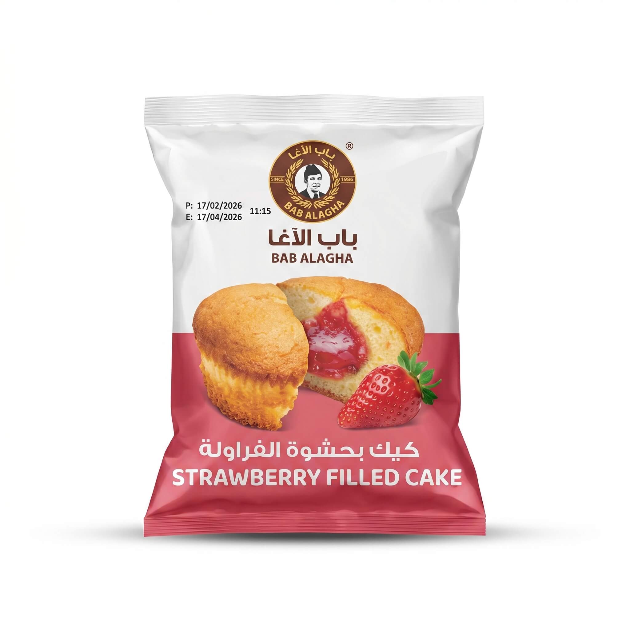 Bab Alagha Strawberry Filled Cake (24 pcs)