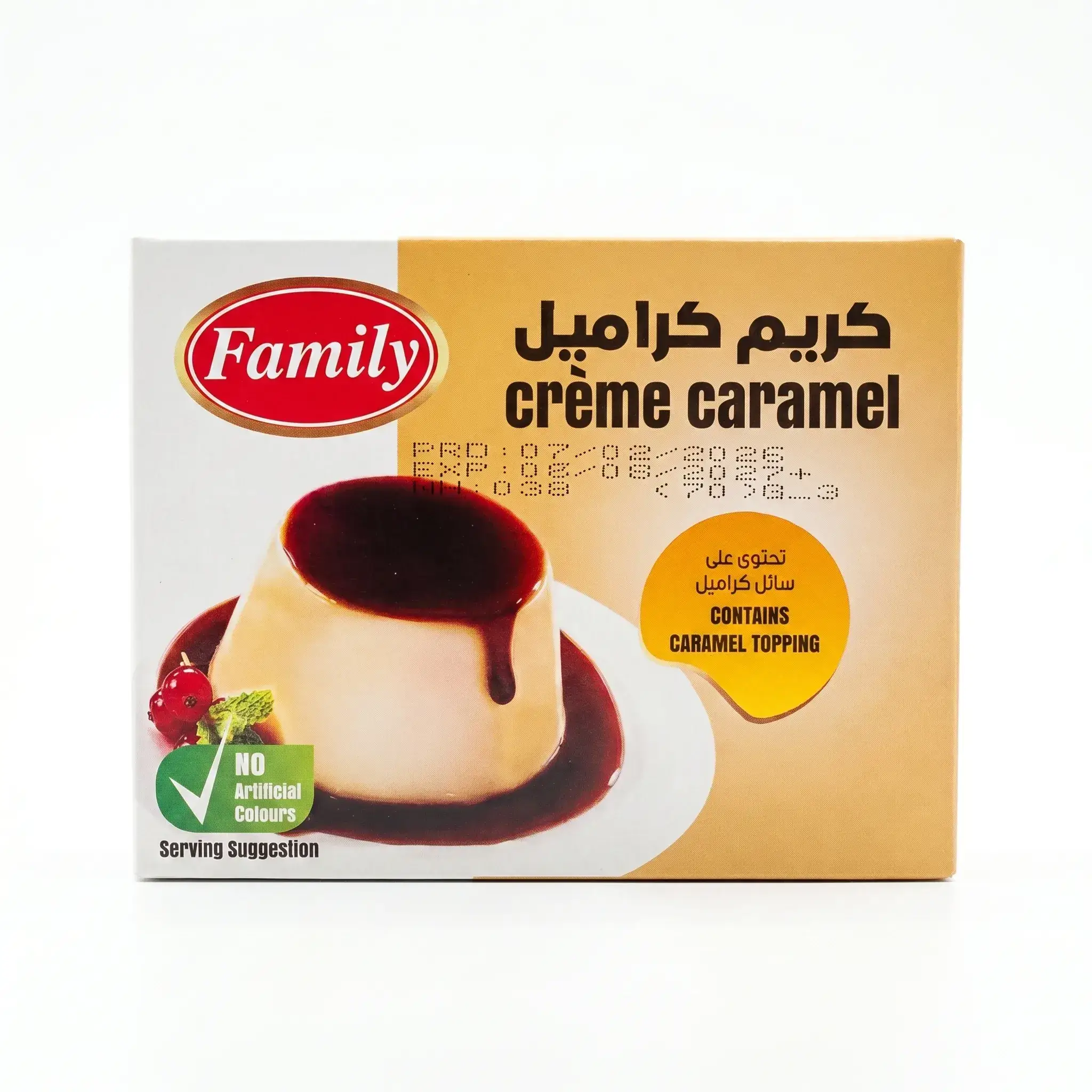 Family Crème Caramel with Topping
