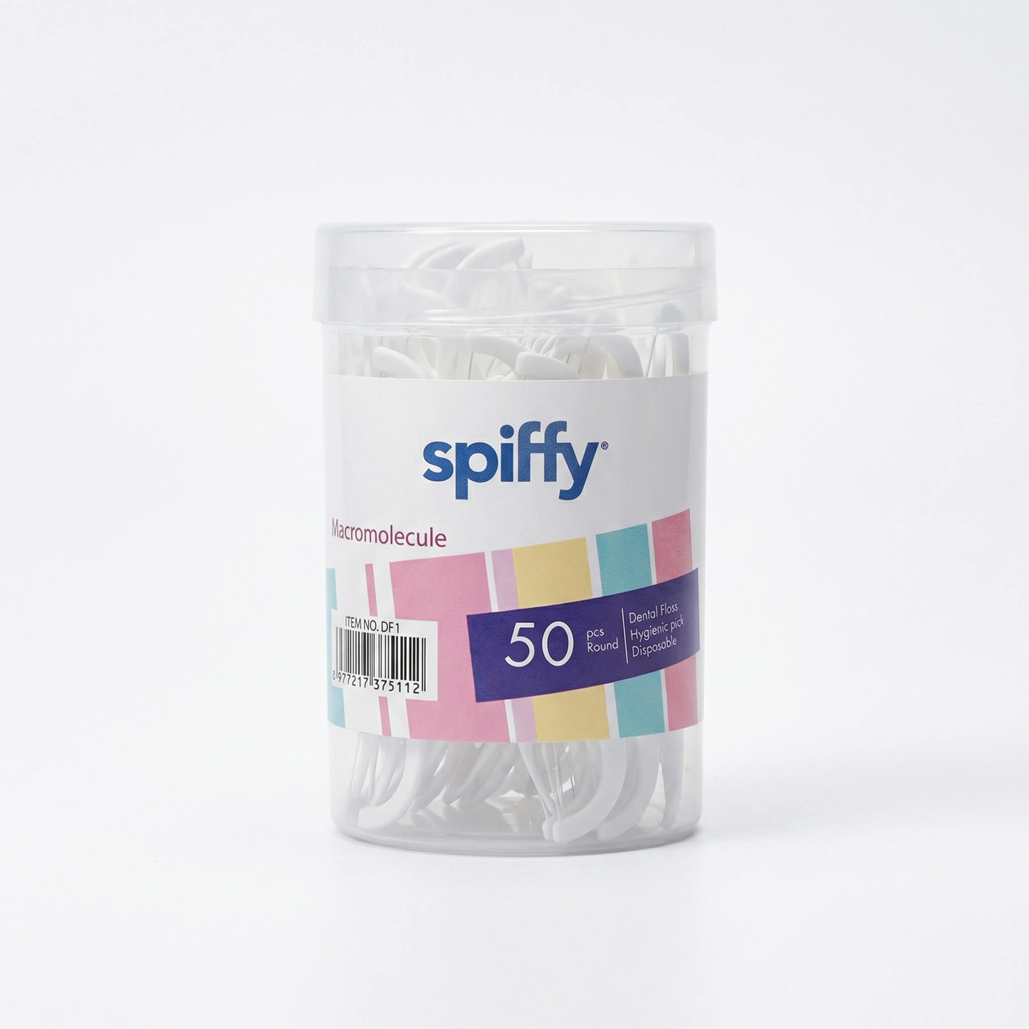 Spiffy Macromolecule Dental Floss Picks 50 Pcs