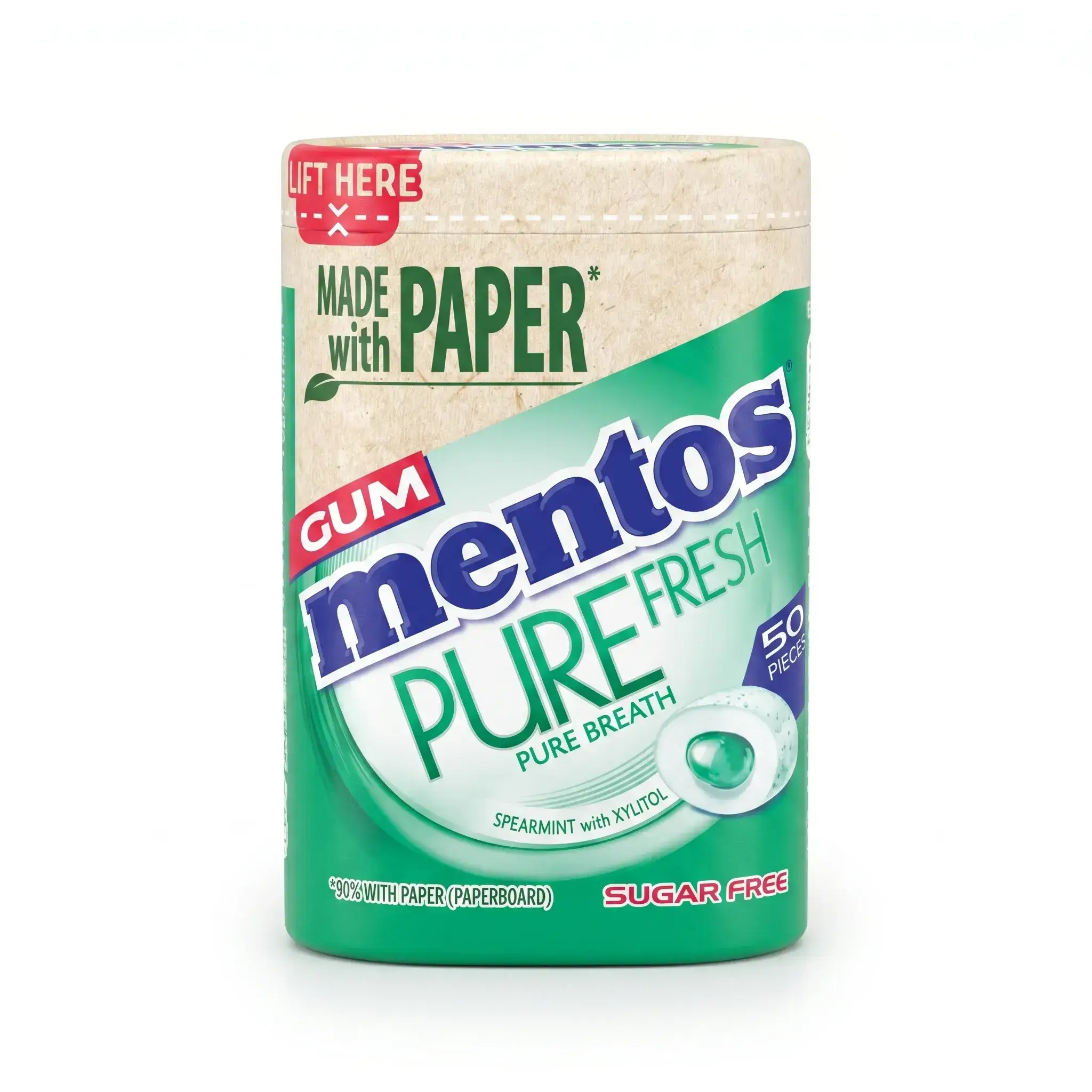 Mentos Pure Fresh Spearmint Sugar Free Gum