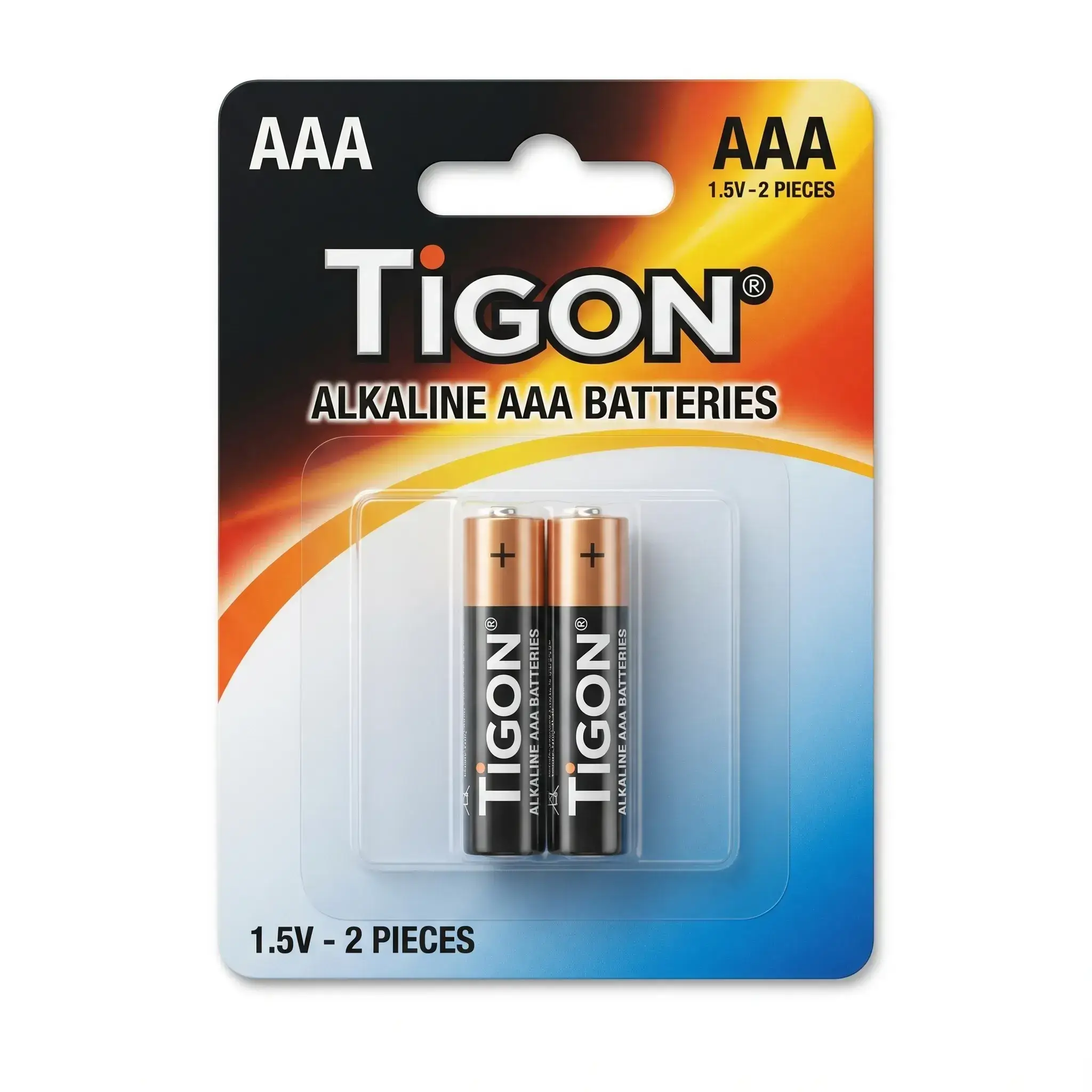 Tigon Alkaline AAA Batteries 1.5V - 2 Pieces