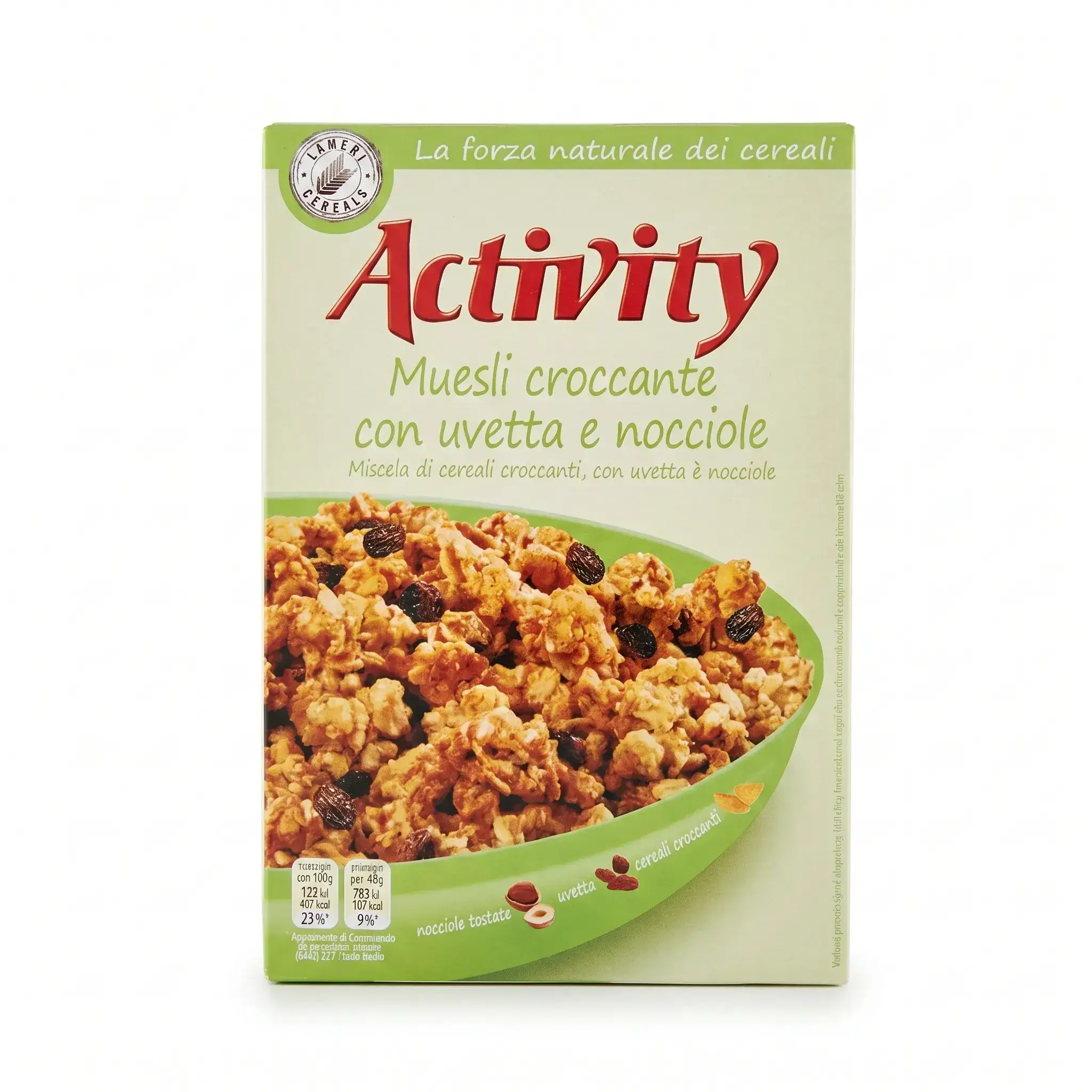 Activity Crunchy Muesli with Raisins and Hazelnuts