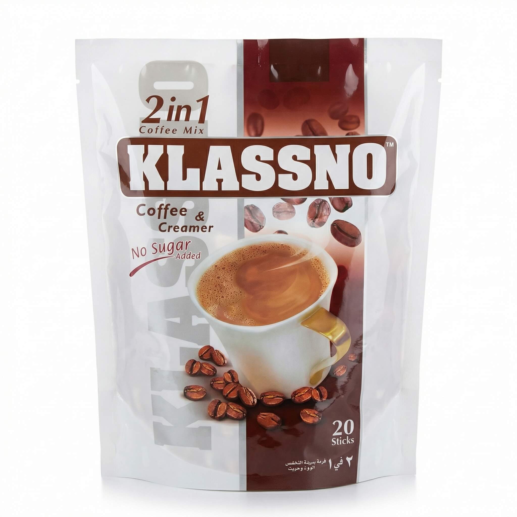Klassno 2 in 1 Coffee Mix & Creamer No Sugar Added