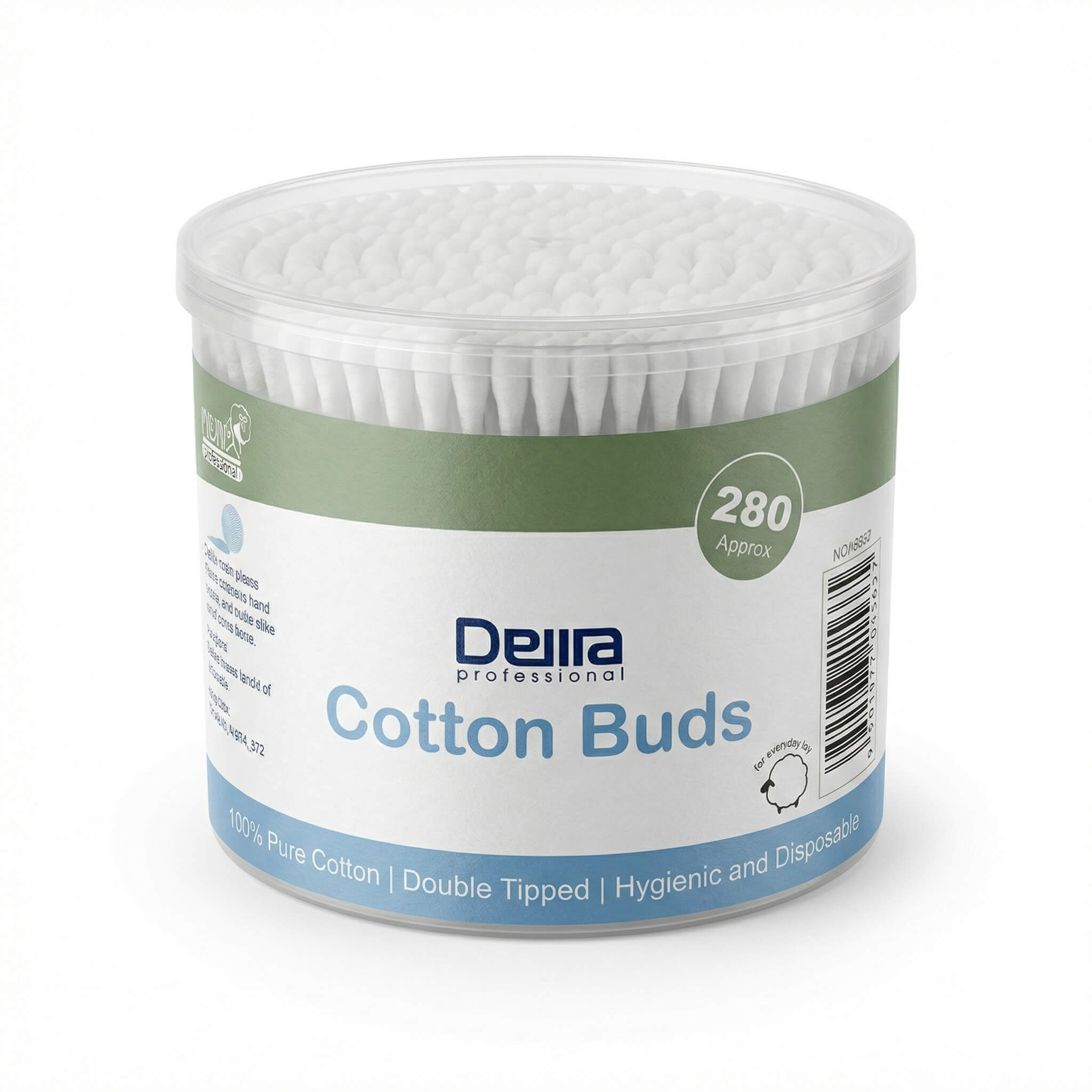 Della Professional Cotton Buds 280 Pieces