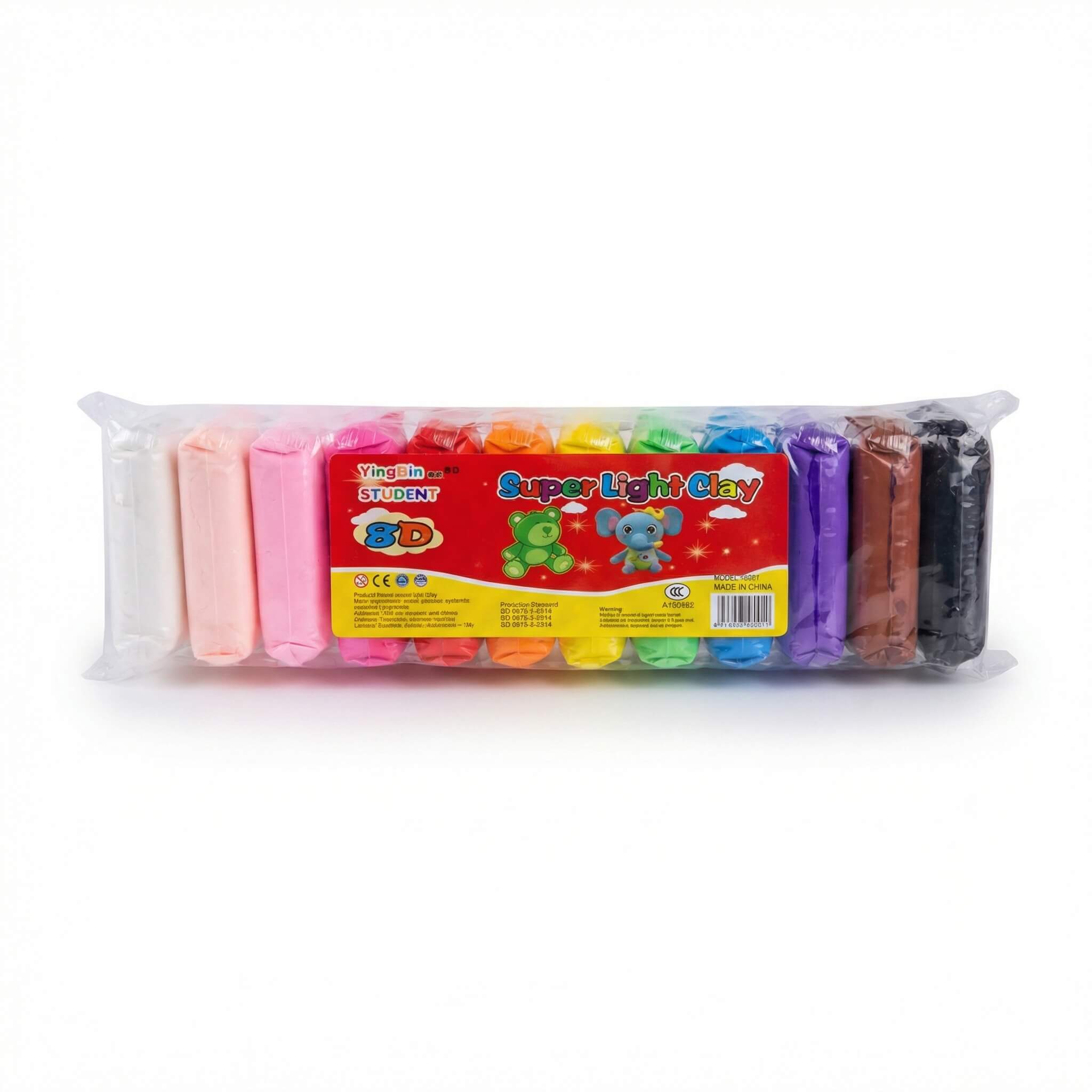 Yingbin Student Super Light Clay 12 Colors