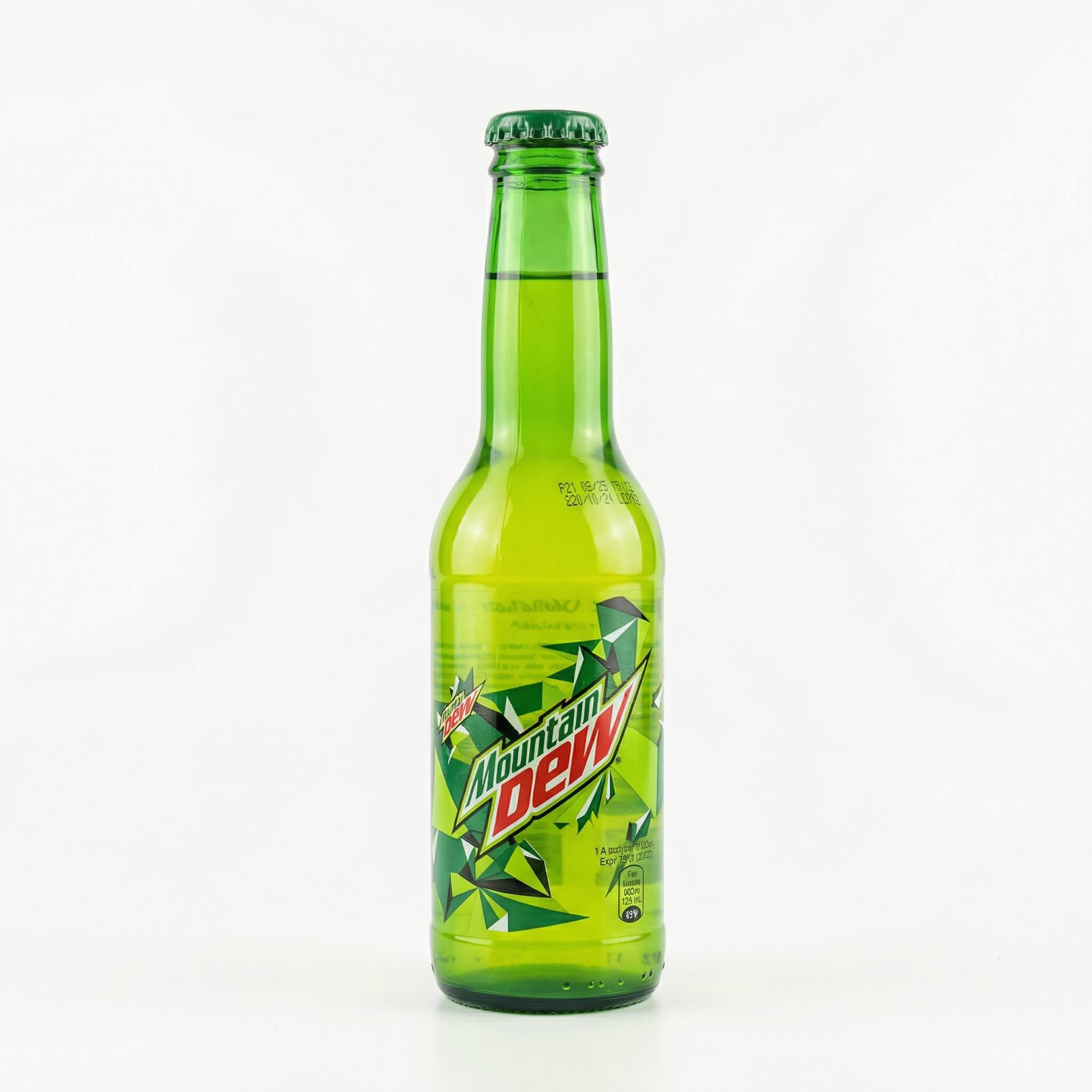 Mountain Dew Carbonated Soft Drink Glass Bottle