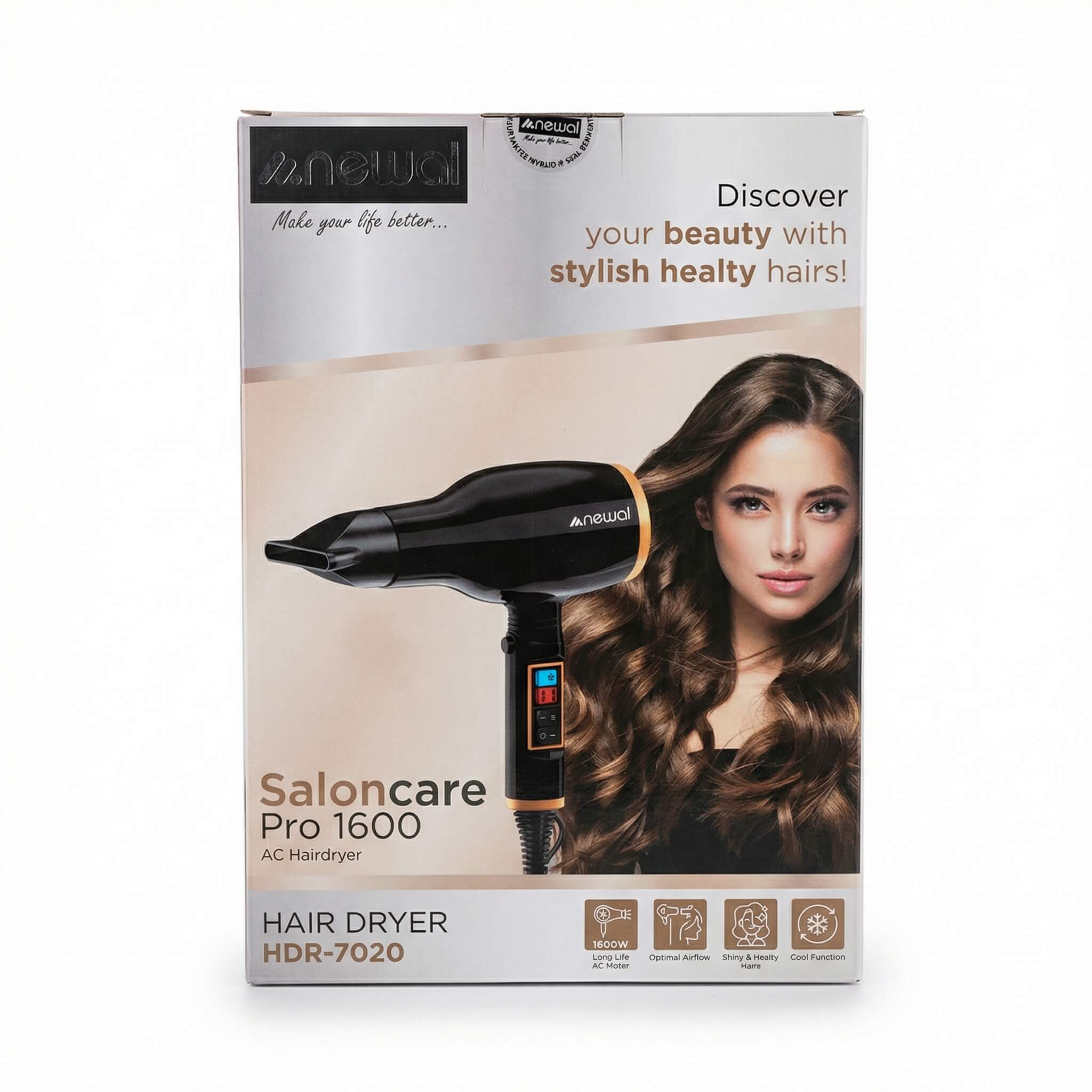 Newal Saloncare Pro 1600 AC Hairdryer HDR-7020
