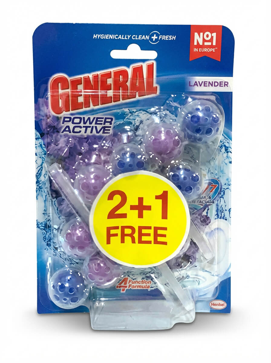 General Power Active Lavender Toilet Rim Block 2+1 Free