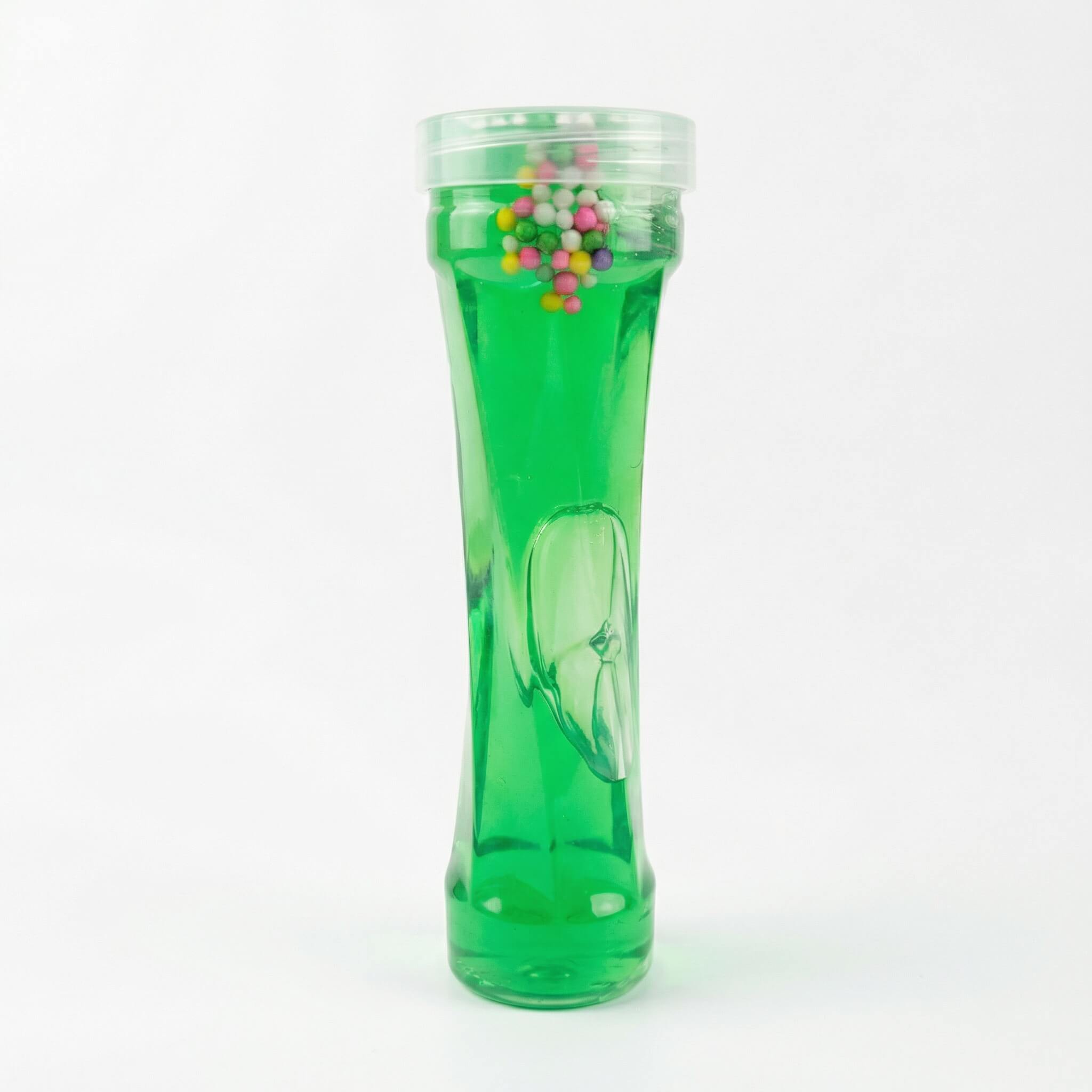 Green Crystal Slime with Foam Beads