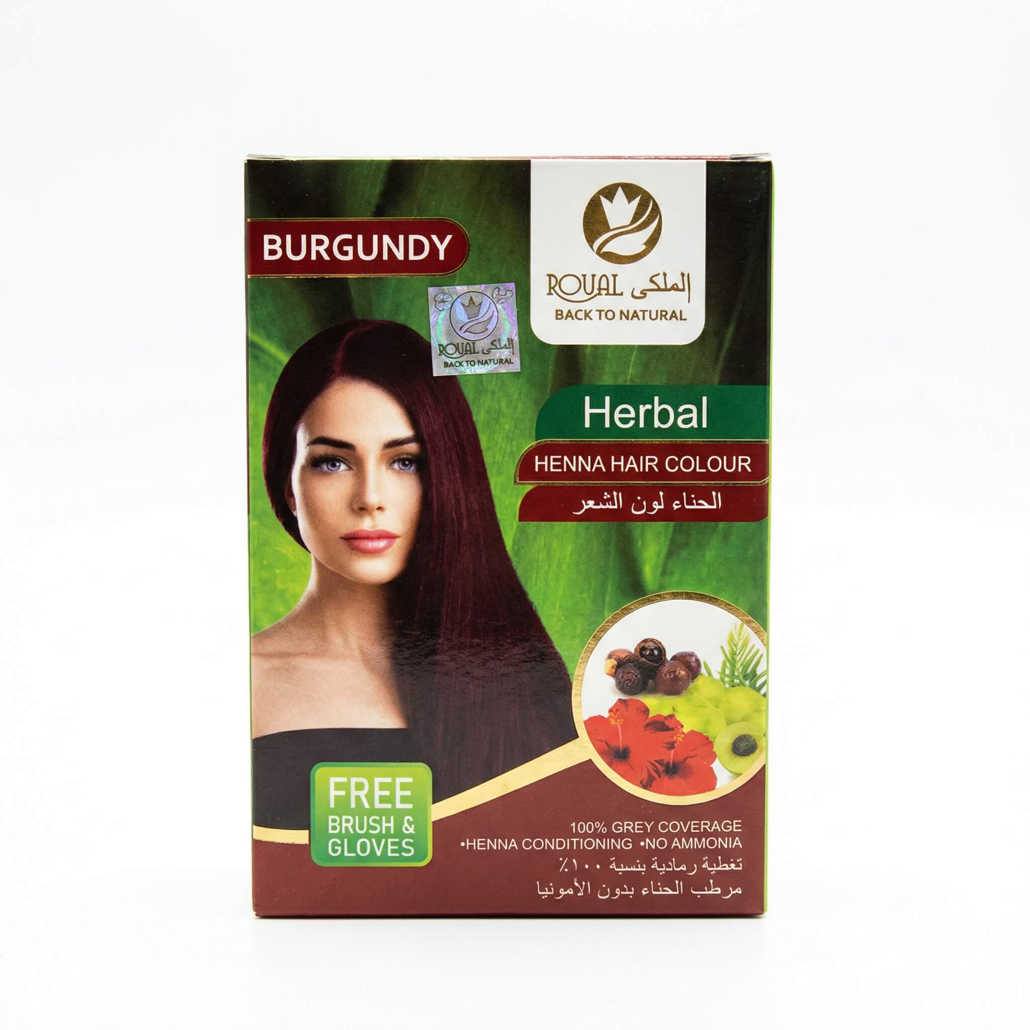 Royal Herbal Henna Hair Colour Burgundy