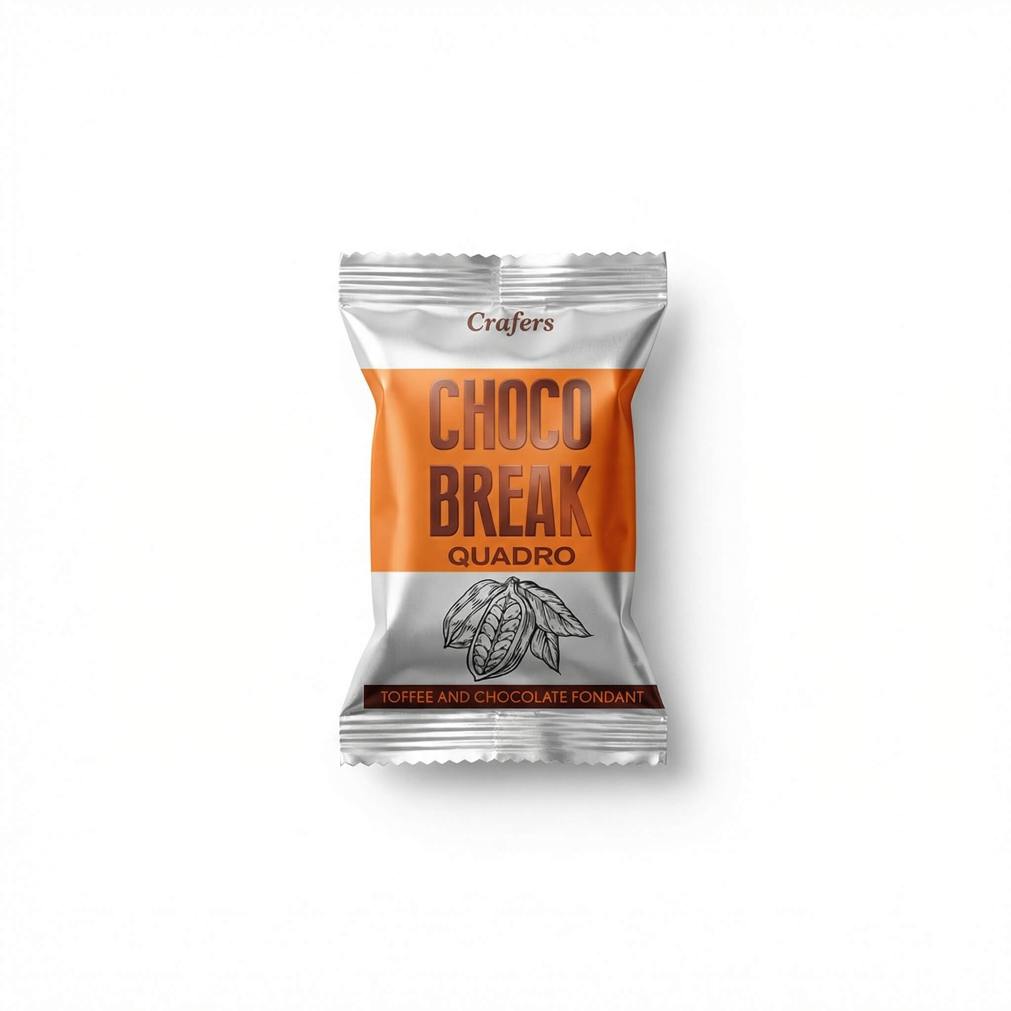 Crafers Choco Break Quadro Toffee and Chocolate Fondant