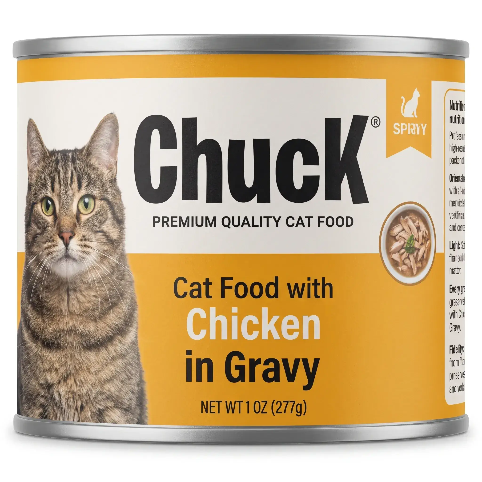 Chuck Premium Quality Cat Food with Chicken in Gravy