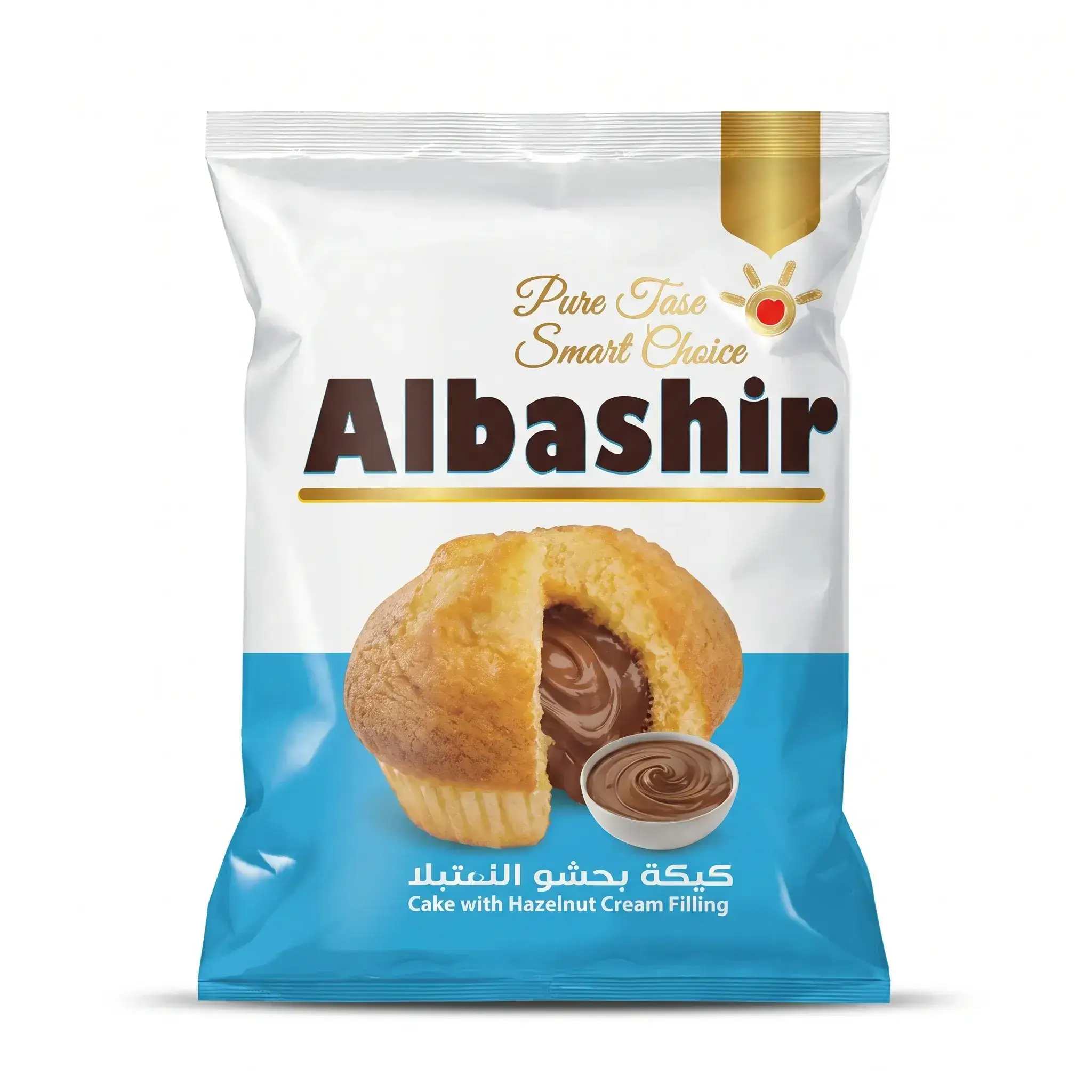 Albashir Cake with Hazelnut Cream Filling
