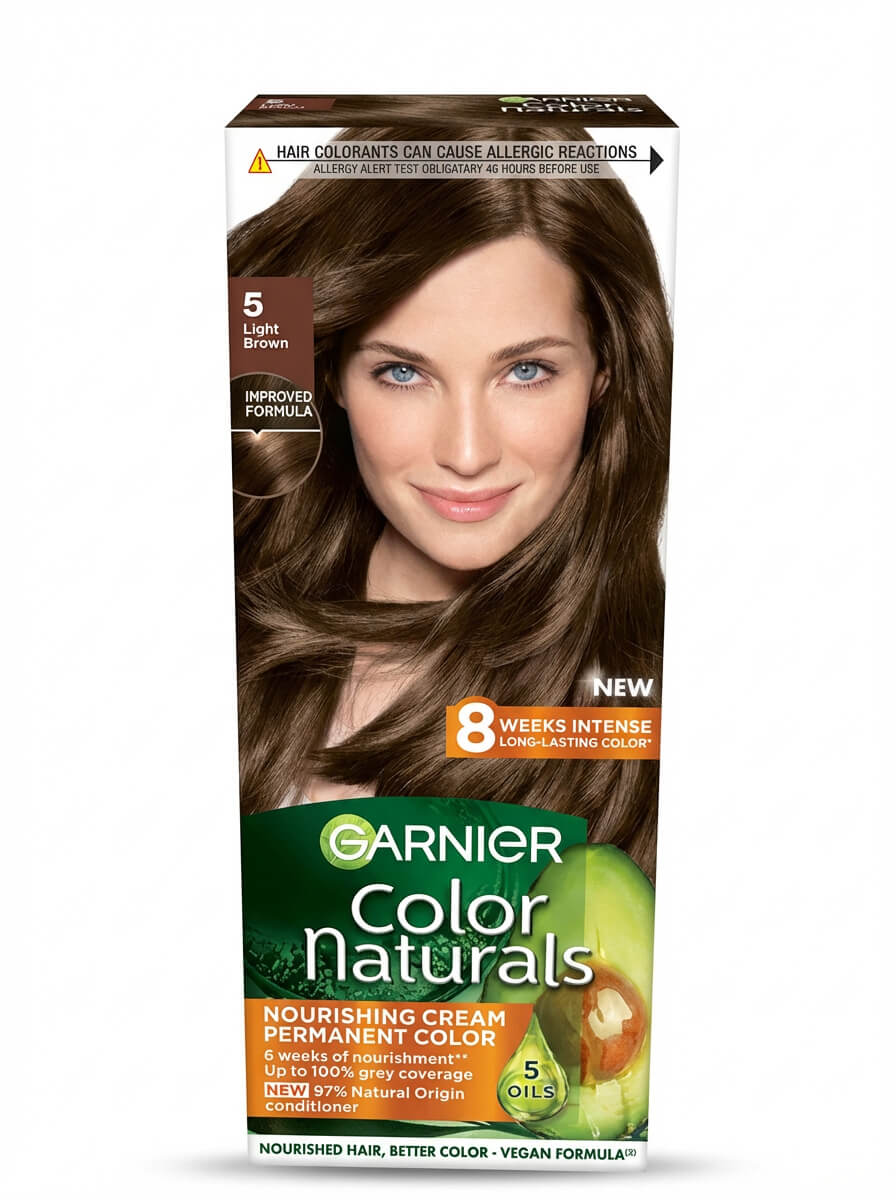 Garnier Color Naturals Nourishing Cream Permanent Hair Color - 5 Light Brown