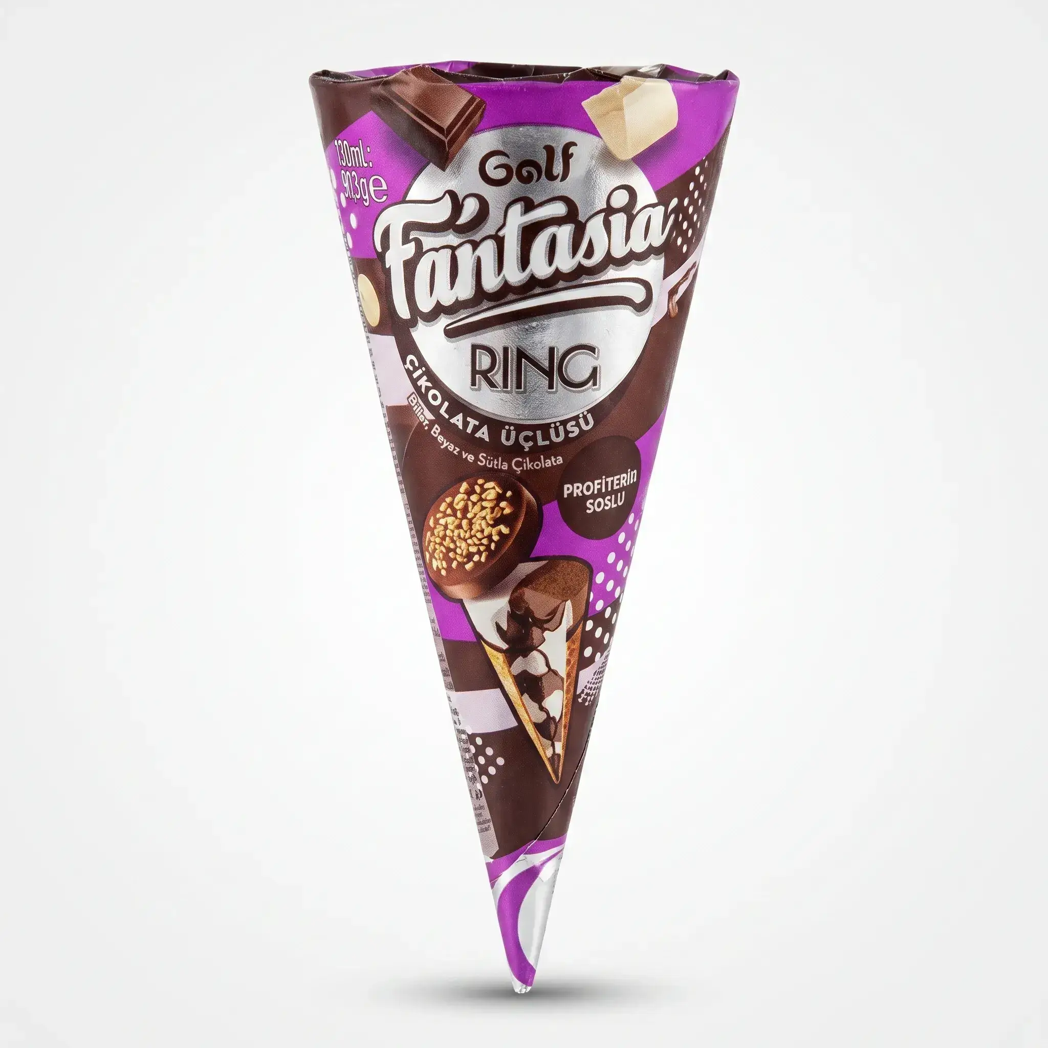 Golf Fantasia Ring Chocolate Trio Ice Cream Cone