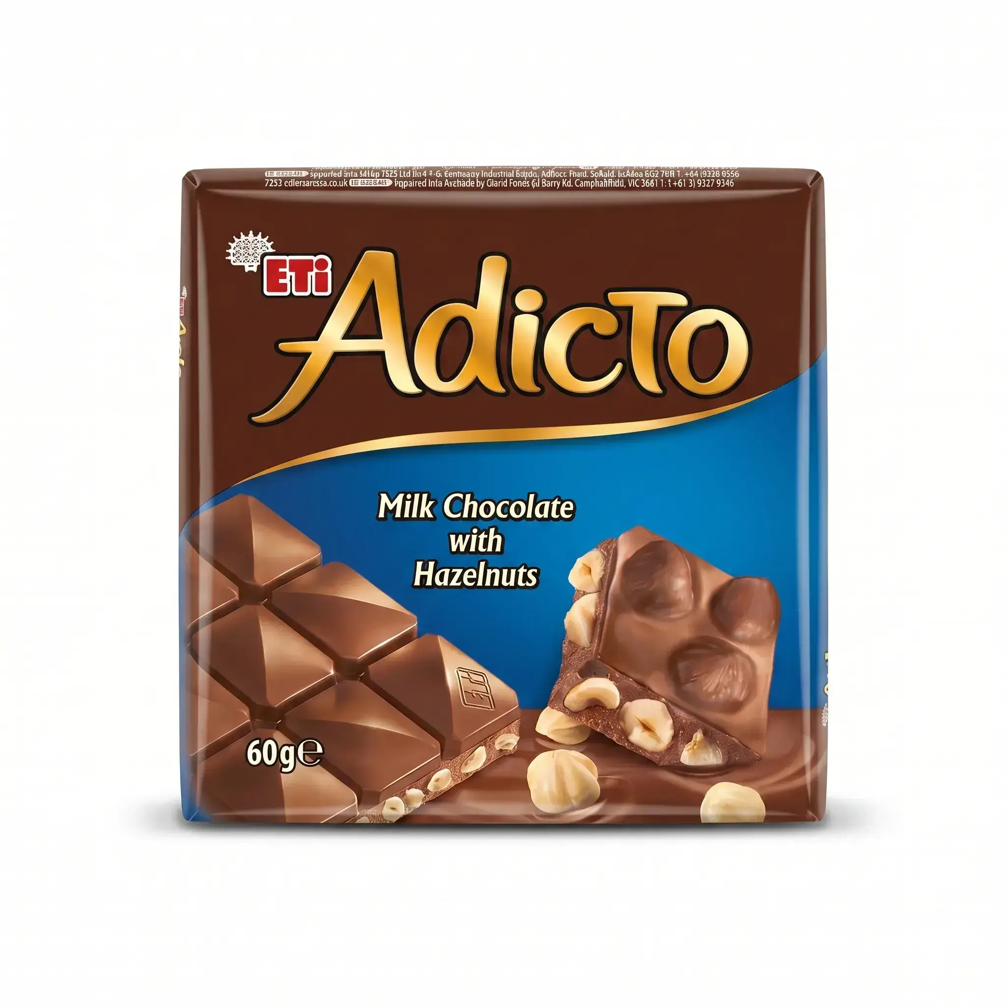 Eti Adicto Milk Chocolate with Hazelnuts