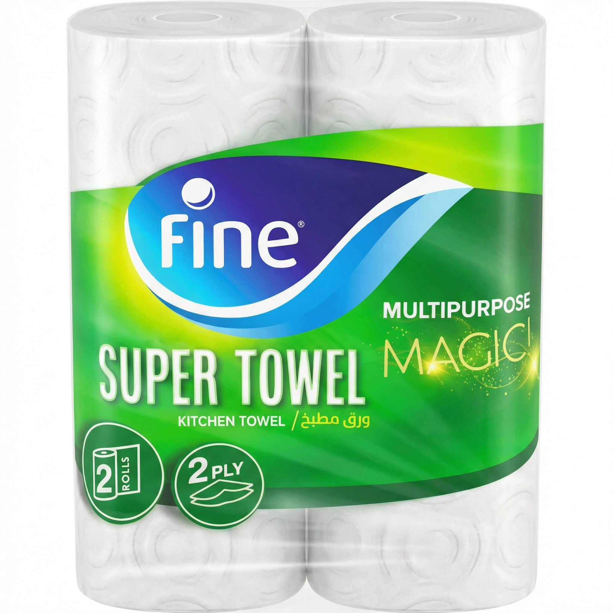 Fine Super Towel Multipurpose Magic Kitchen Towel 2 Rolls