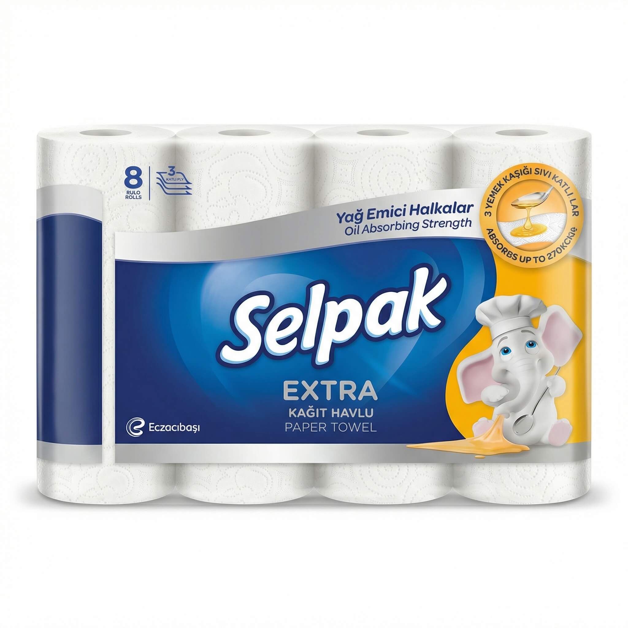 Selpak Extra Paper Towel 8 Rolls