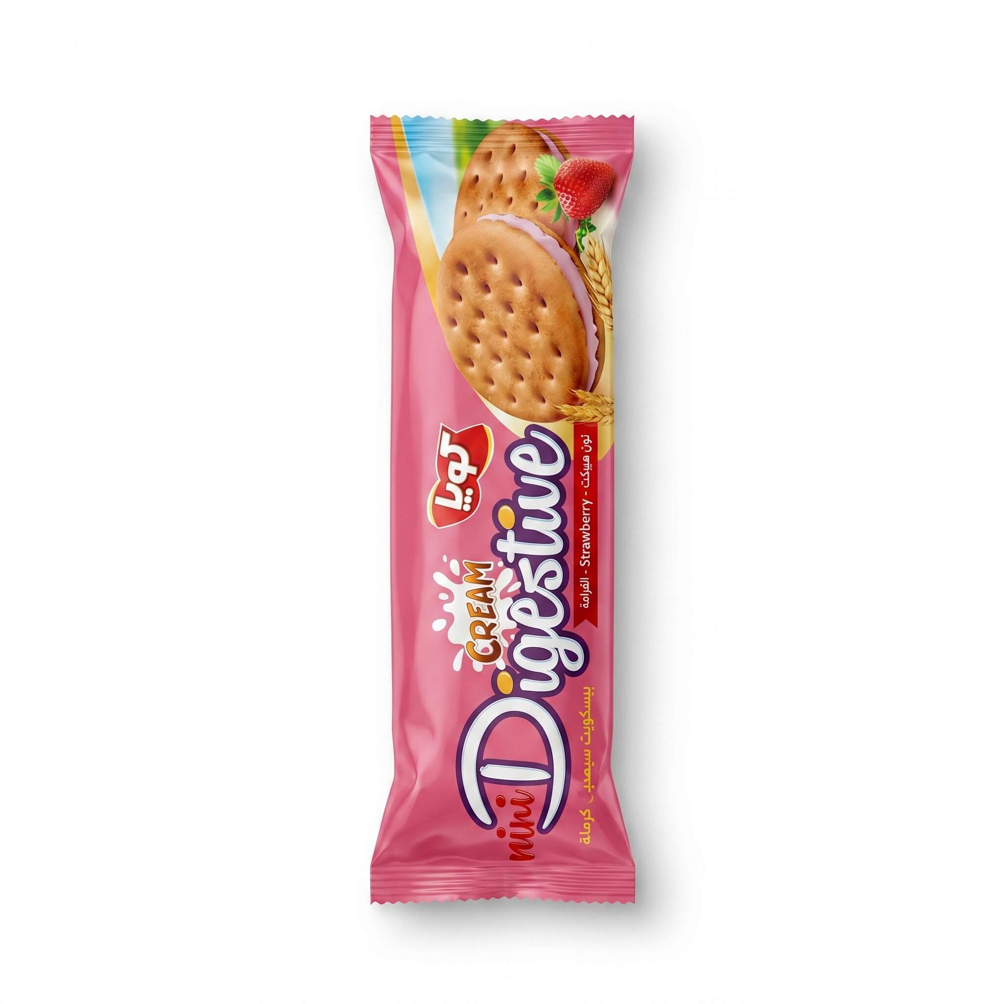 Akoya Mini Digestive Strawberry Cream Biscuits