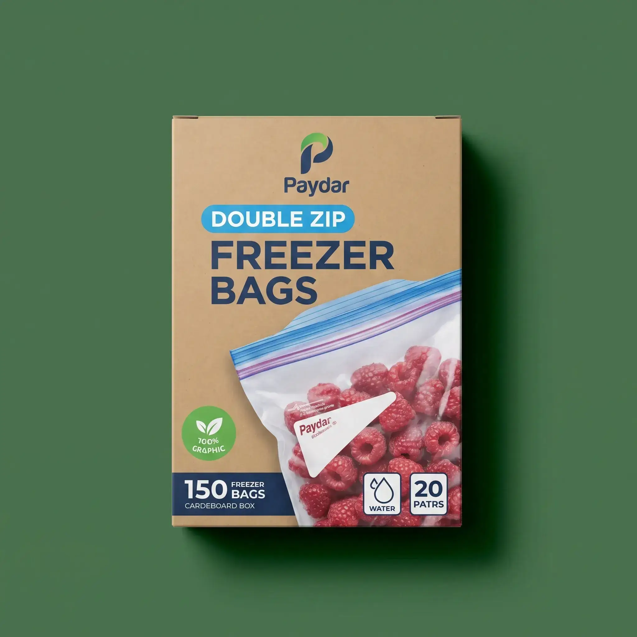 Paydar Double Zip Freezer Bags
