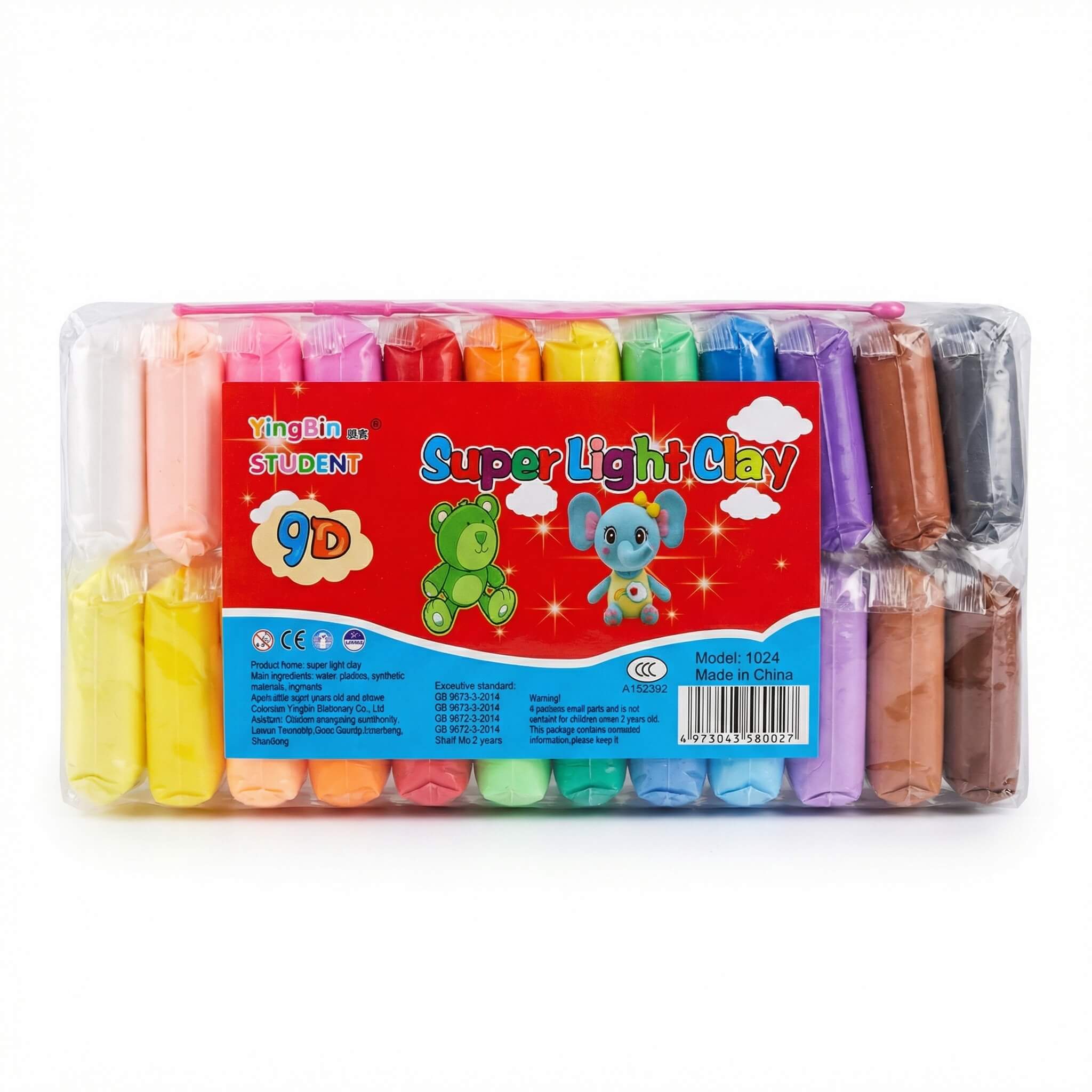 YingBin Student Super Light Clay 9D - 24 Colors