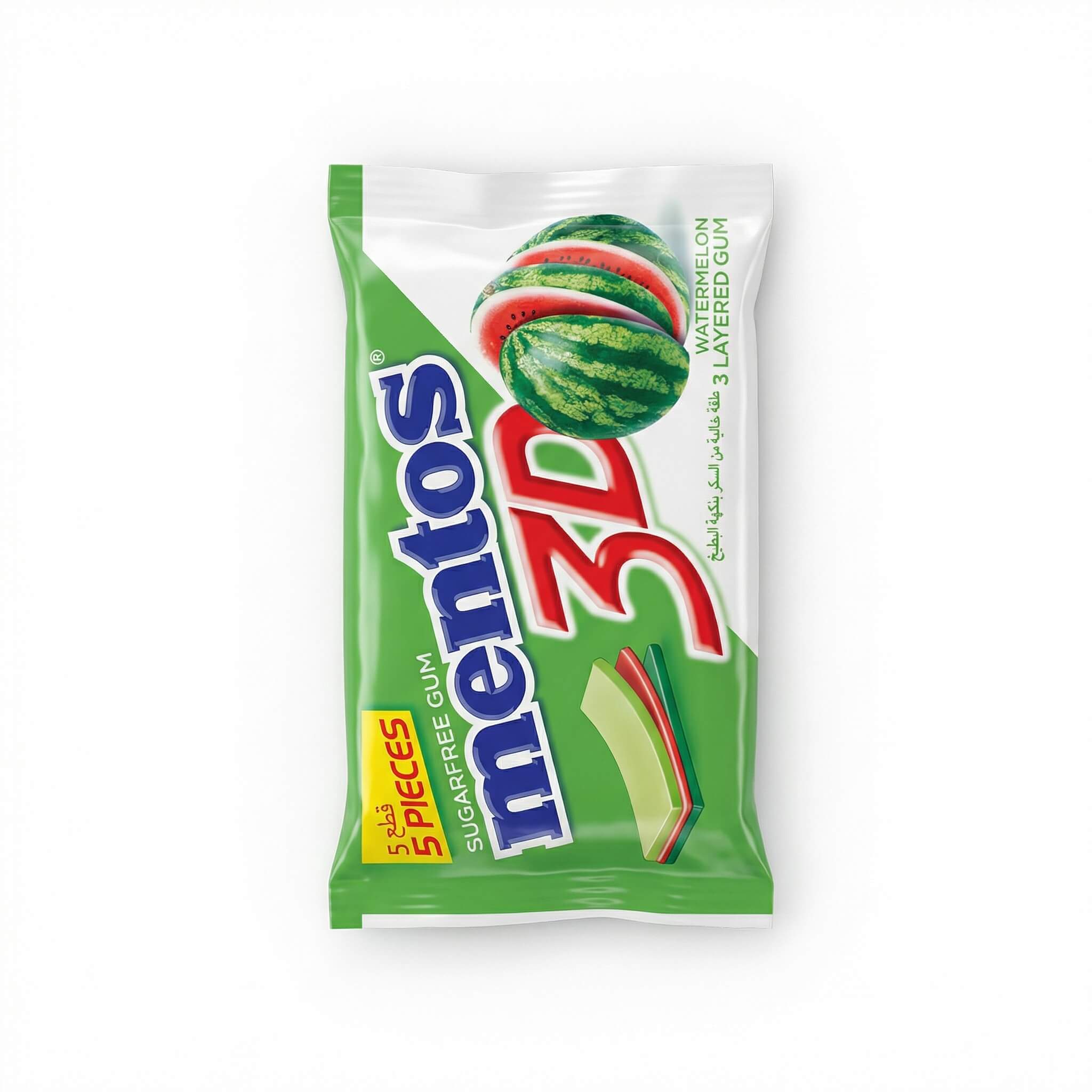 Mentos 3D Watermelon Sugarfree Gum
