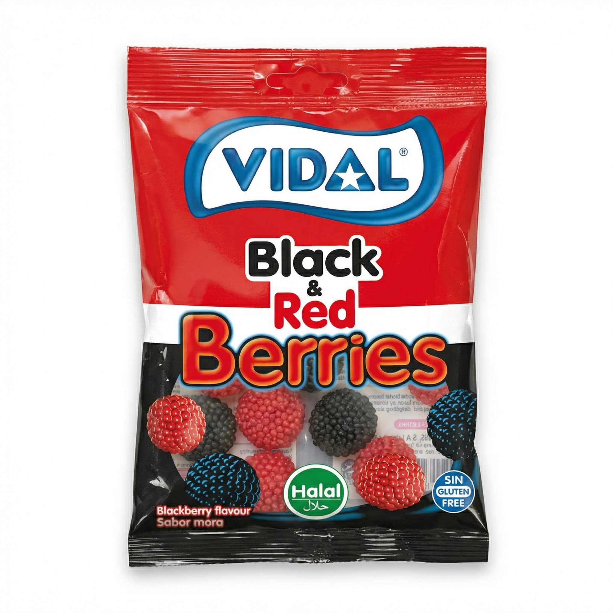 Vidal Black & Red Berries Gummy Candy