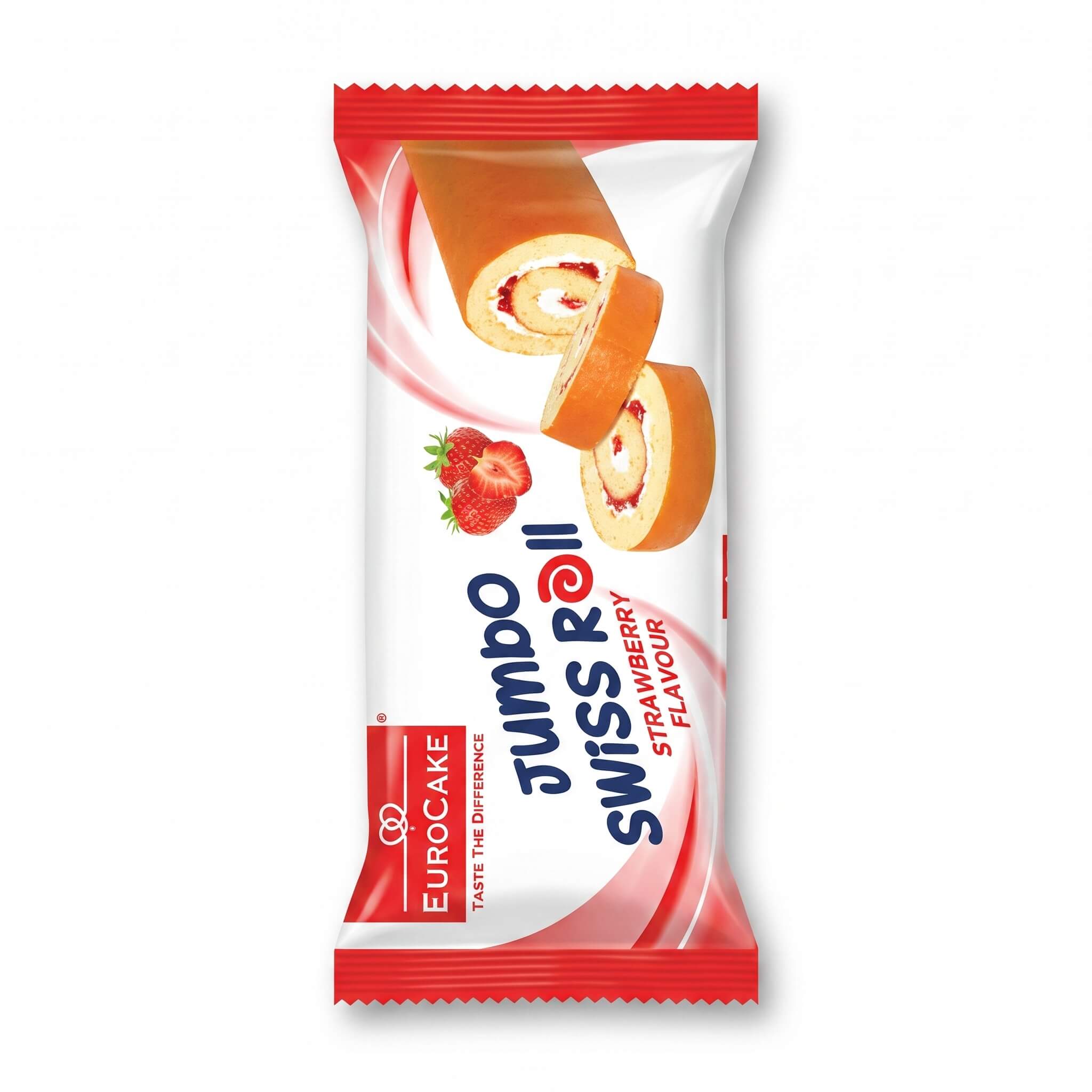 Eurocake Jumbo Swiss Roll Strawberry Flavour