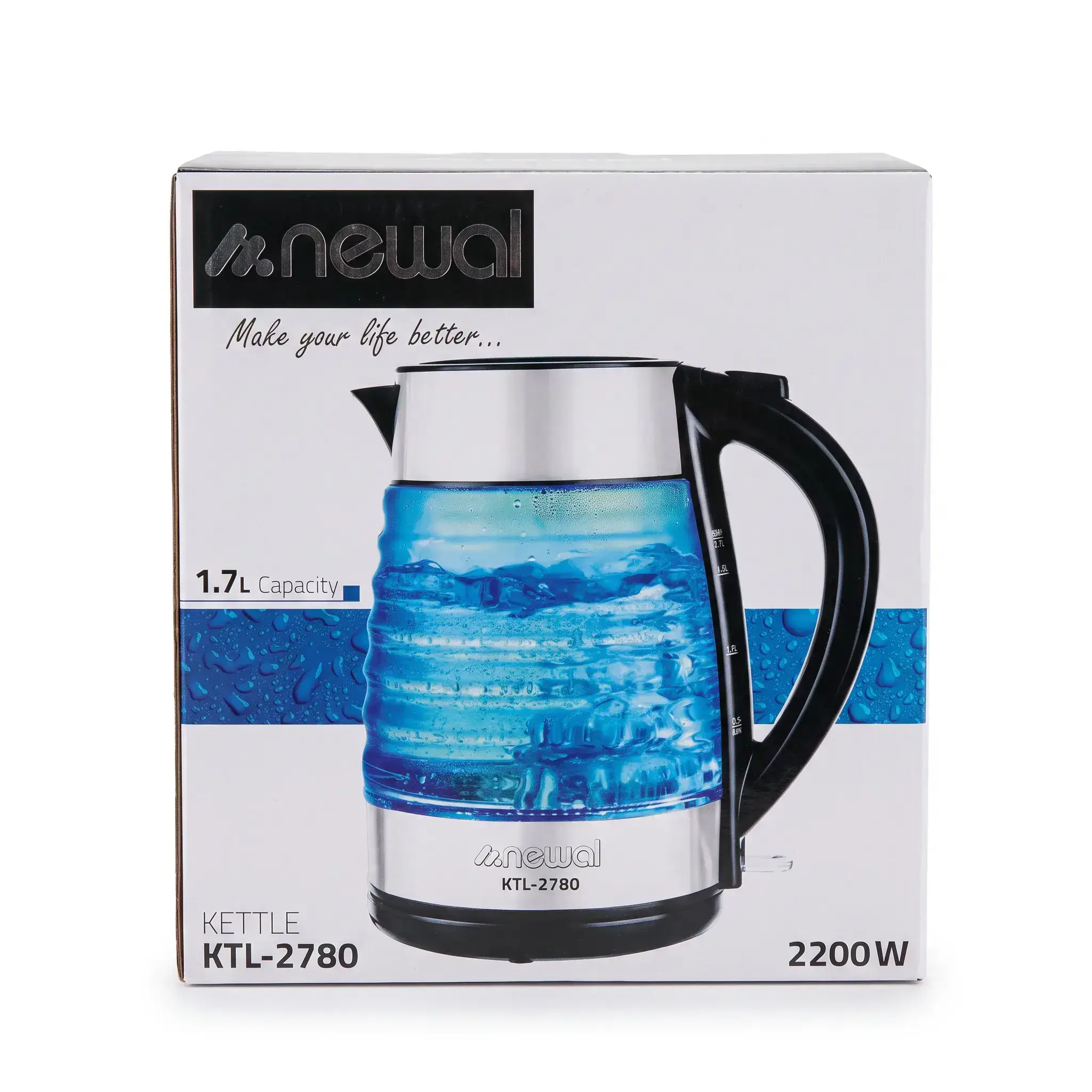 Newal Electric Glass Kettle 1.7L - KTL-2780
