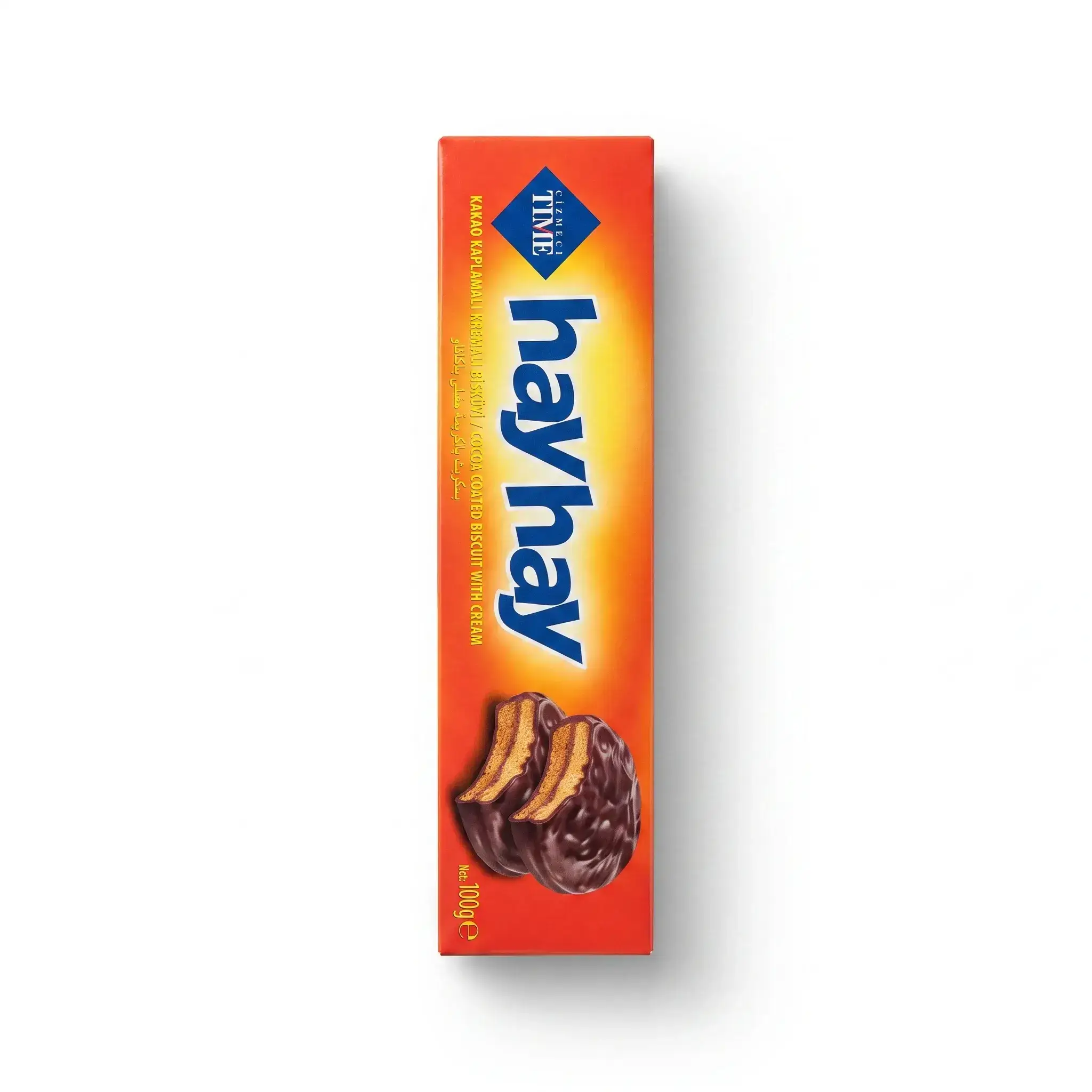 Cizmeci Time Hayhay Cocoa Coated Biscuit with Cream
