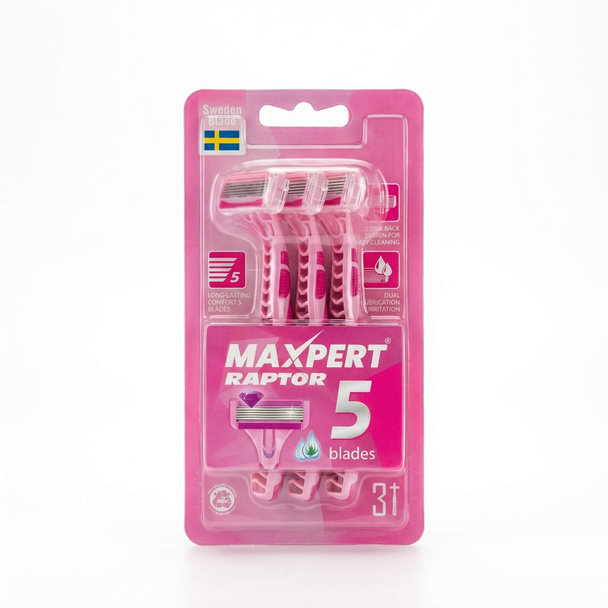 Maxpert Raptor 5-Blade Disposable Razors for Women