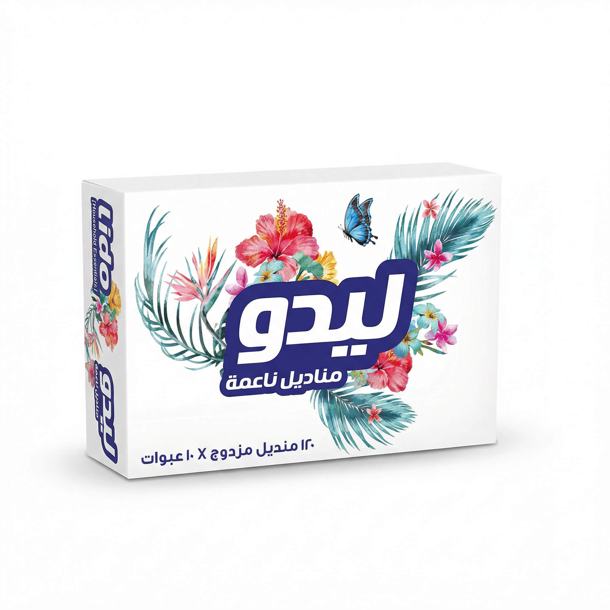 Lido Soft Facial Tissues 120 Double Tissues x 10 Packs