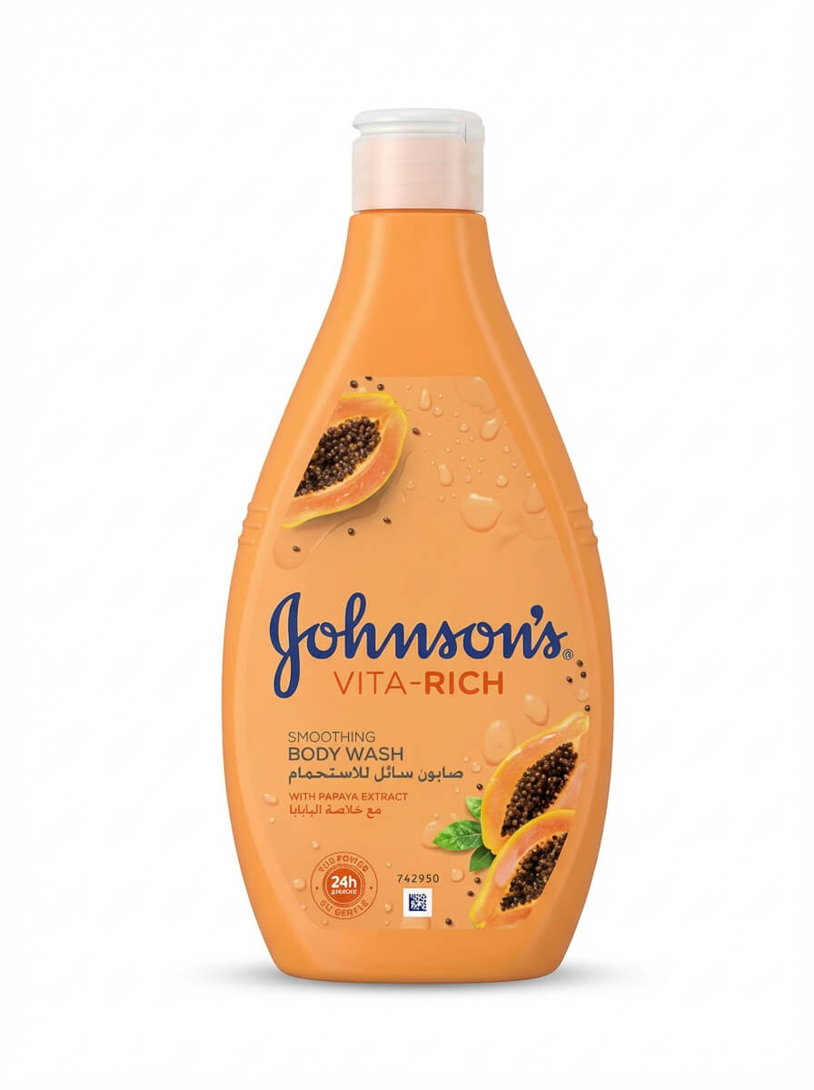 Johnson's Vita-Rich Smoothing Body Wash with Papaya Extract