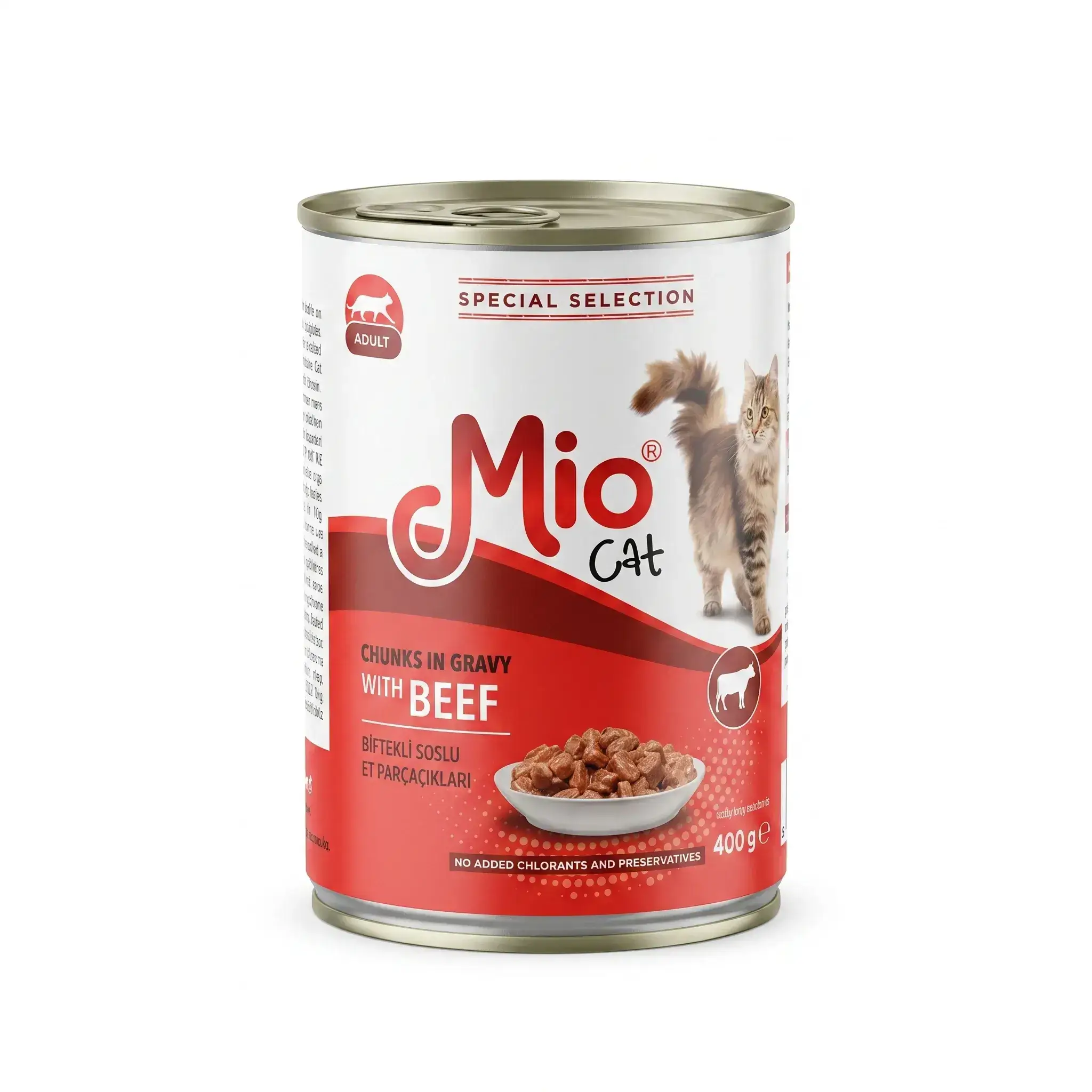 Mio Cat Chunks in Gravy with Beef Adult Cat Food