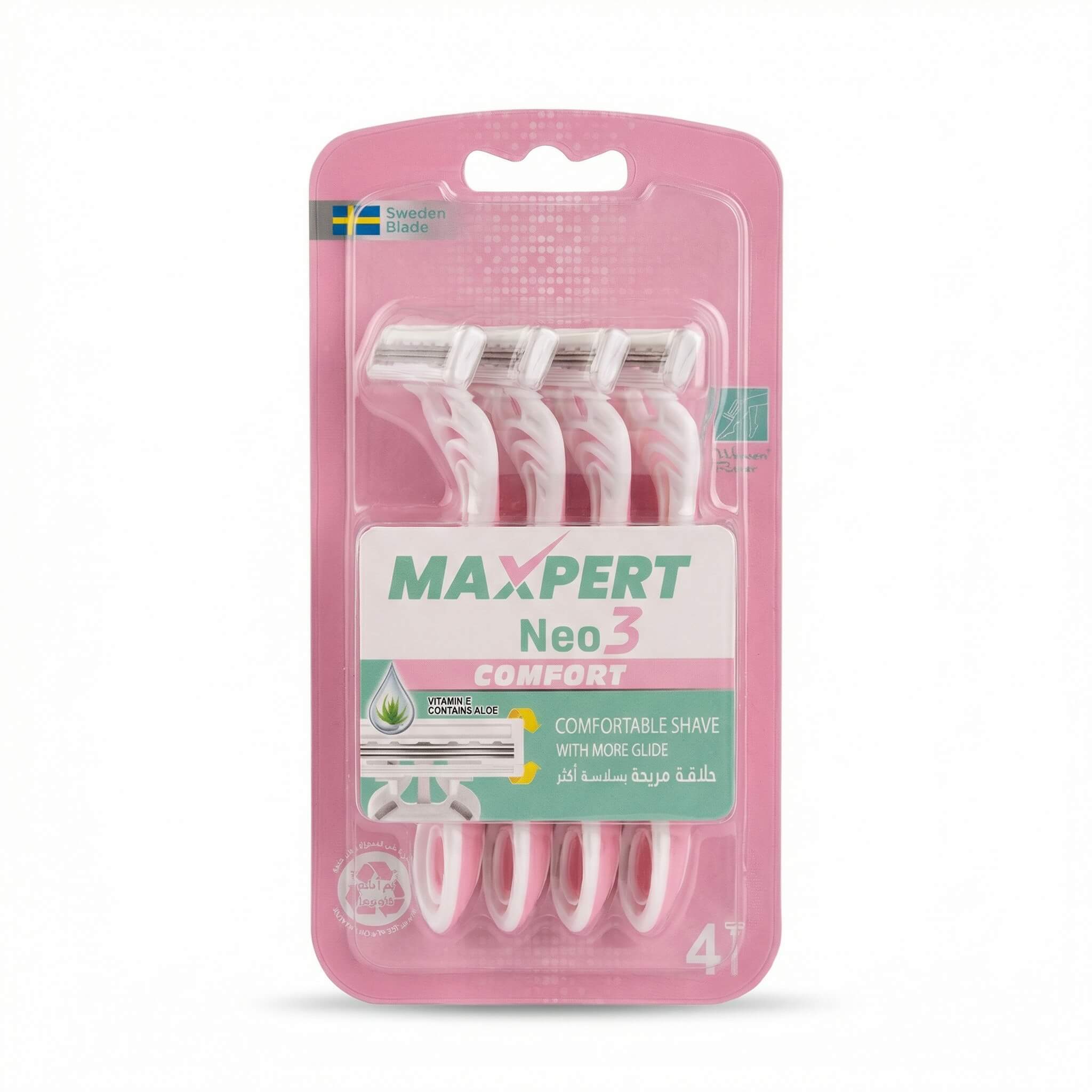 Maxpert Neo 3 Comfort Disposable Razors for Women