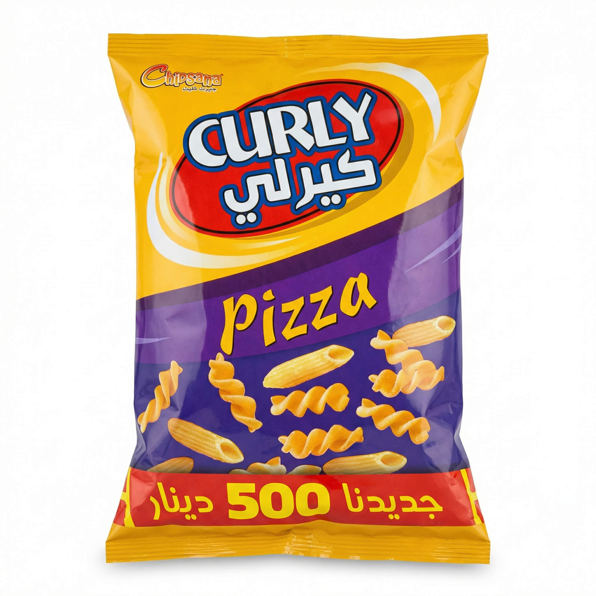 Chipsana Curly Pizza Flavored Potato Chips
